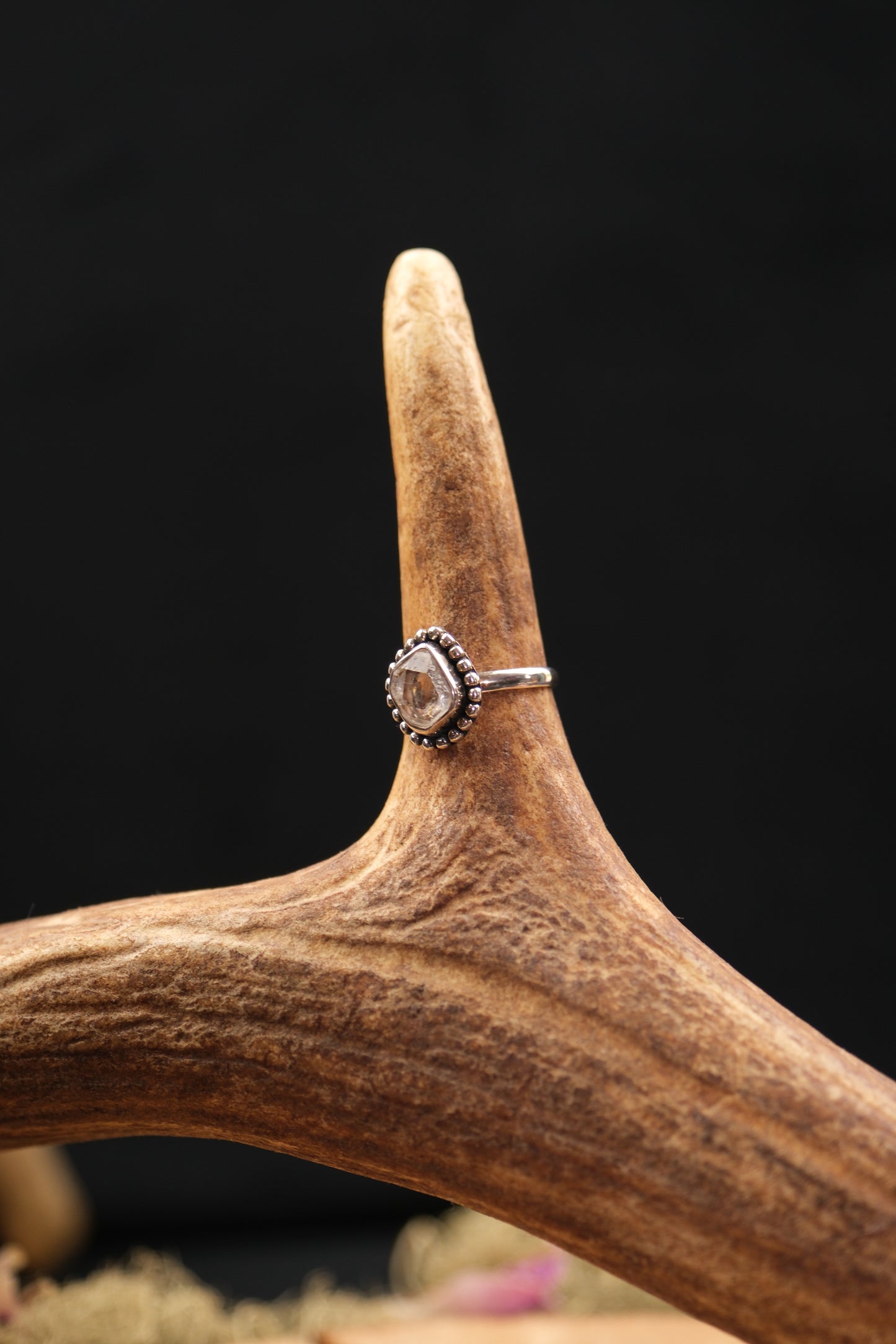 Herkimer Diamond Sterling Silver Ring