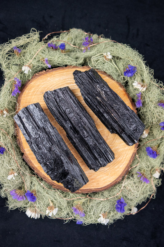 Black Tourmaline Rough Stone