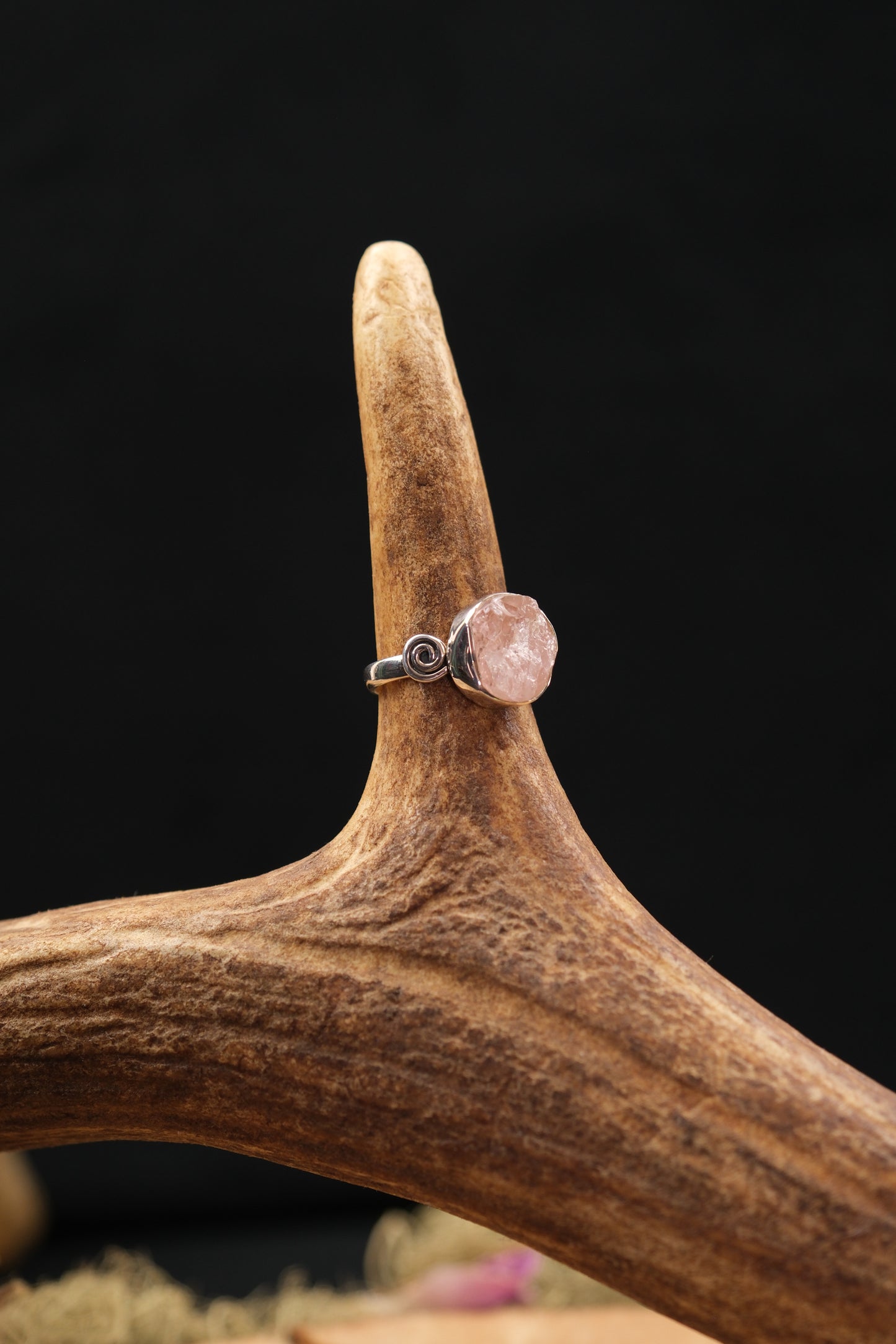 Morganite Sterling Silver Ring