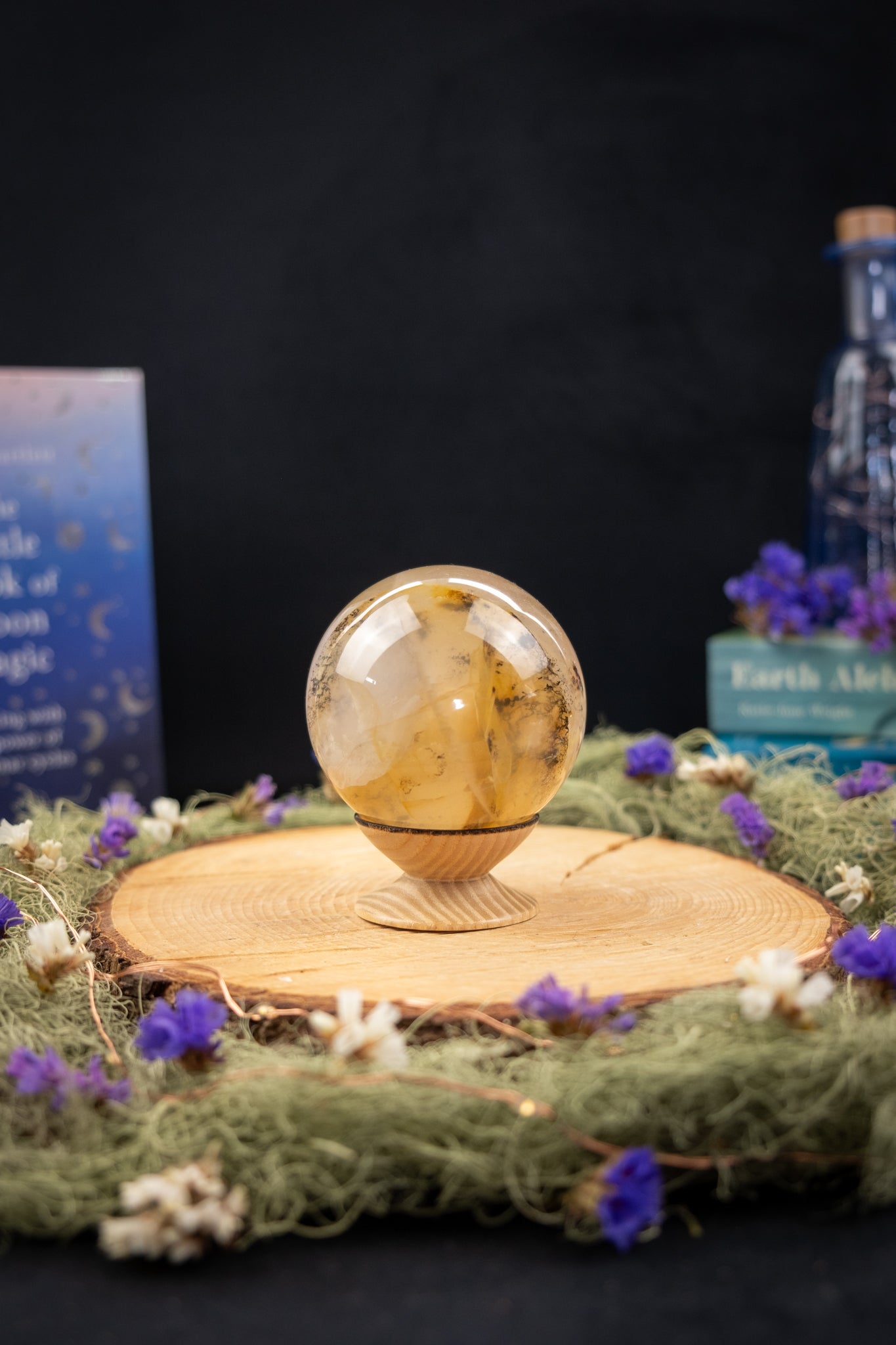 Dendritic Agate Sphere