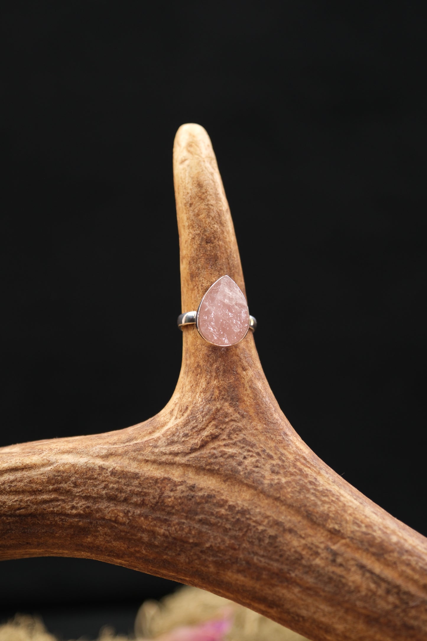 Rose Quartz Sterling Silver Ring