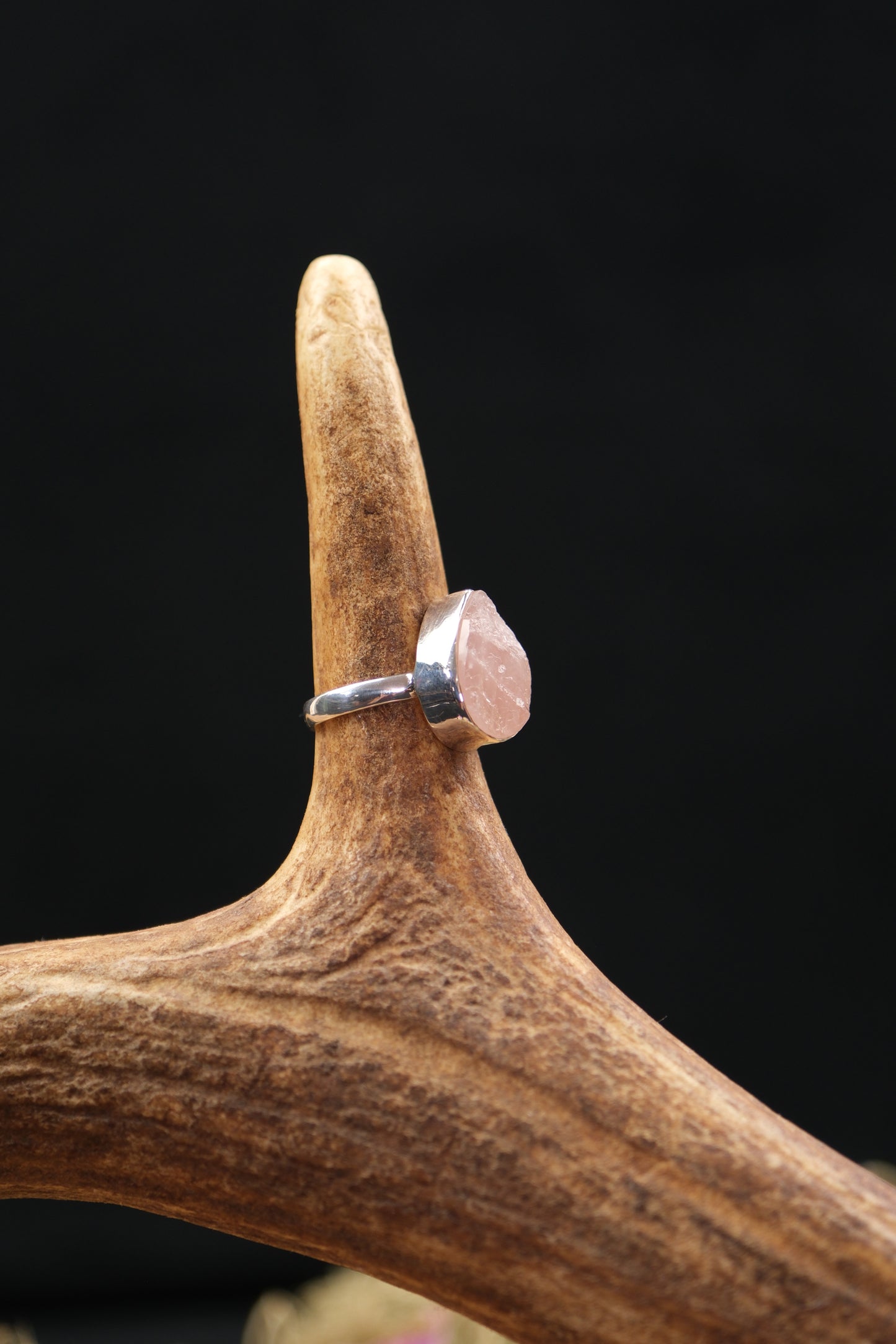 Rose Quartz Sterling Silver Ring