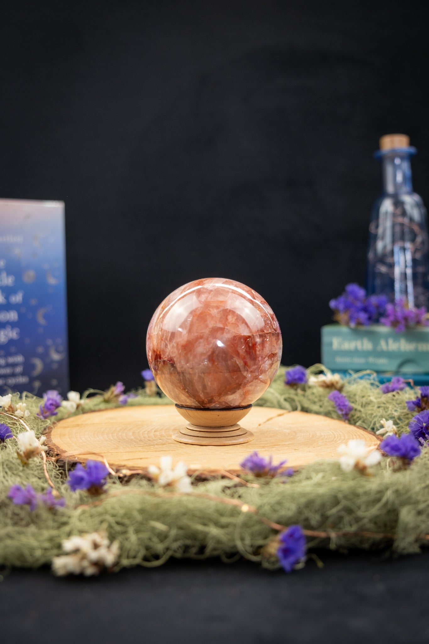 Madagascan Fire Quartz Sphere