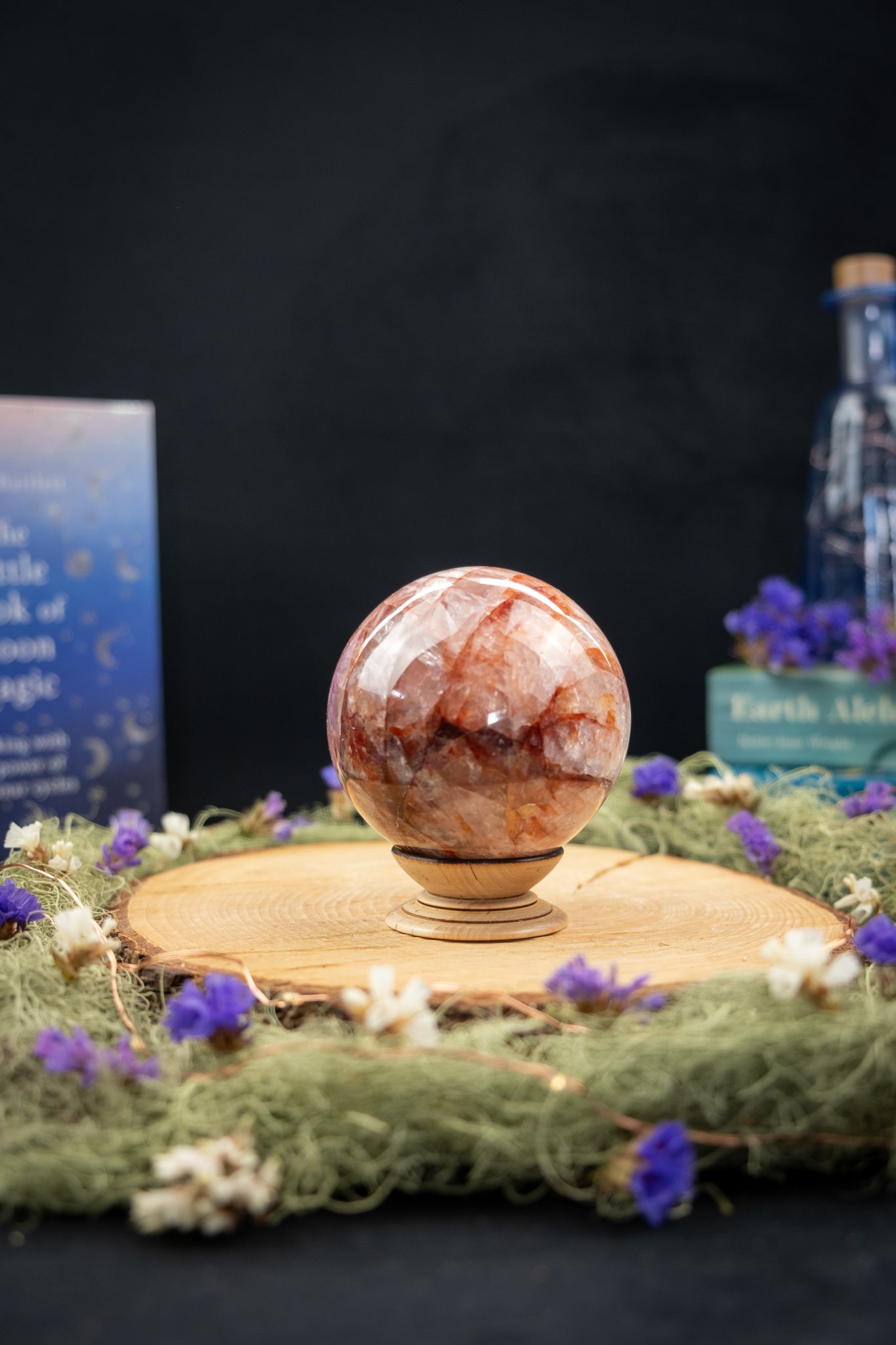 Madagascan Fire Quartz Sphere