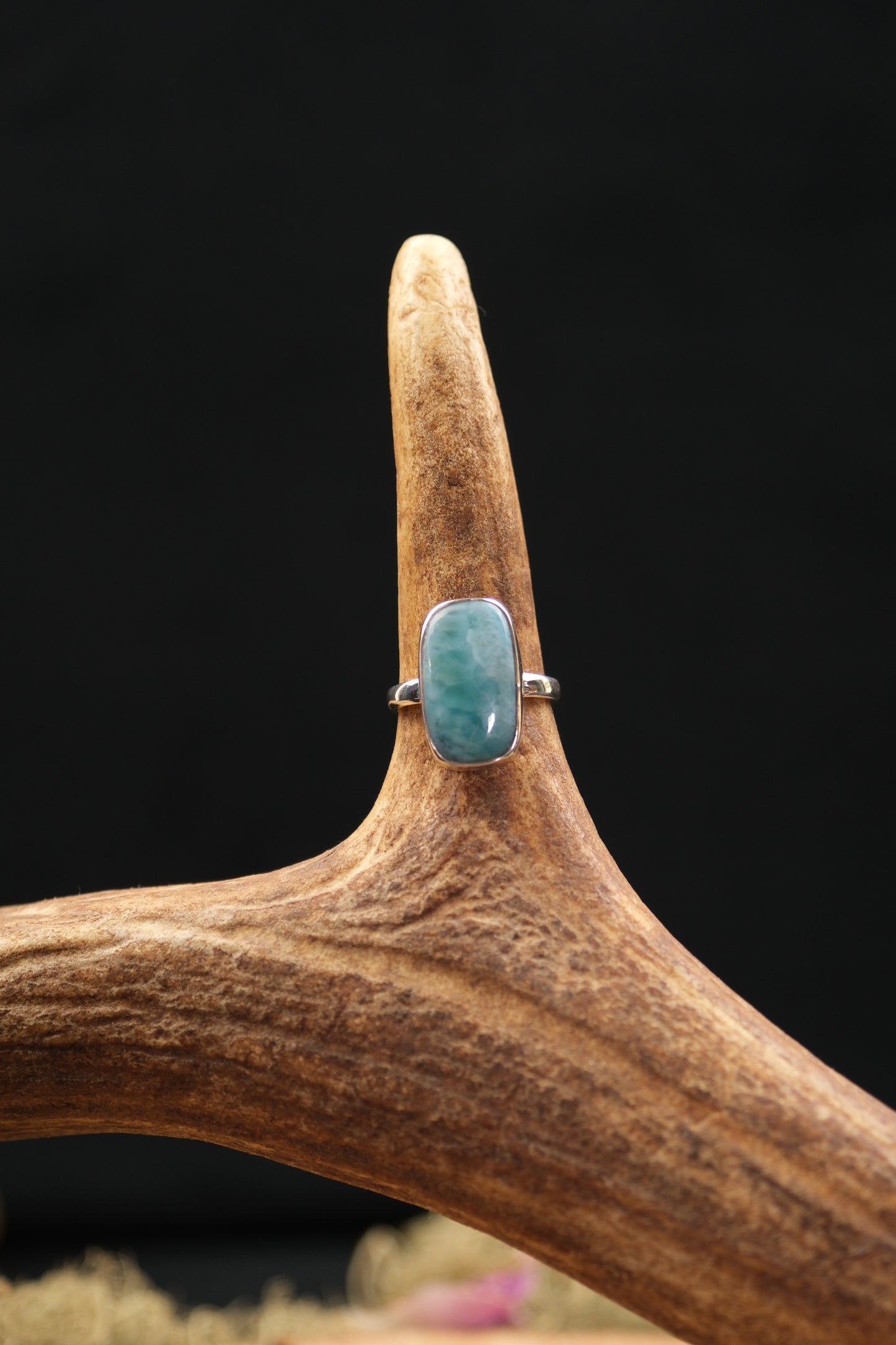 Larimar Sterling Silver Ring
