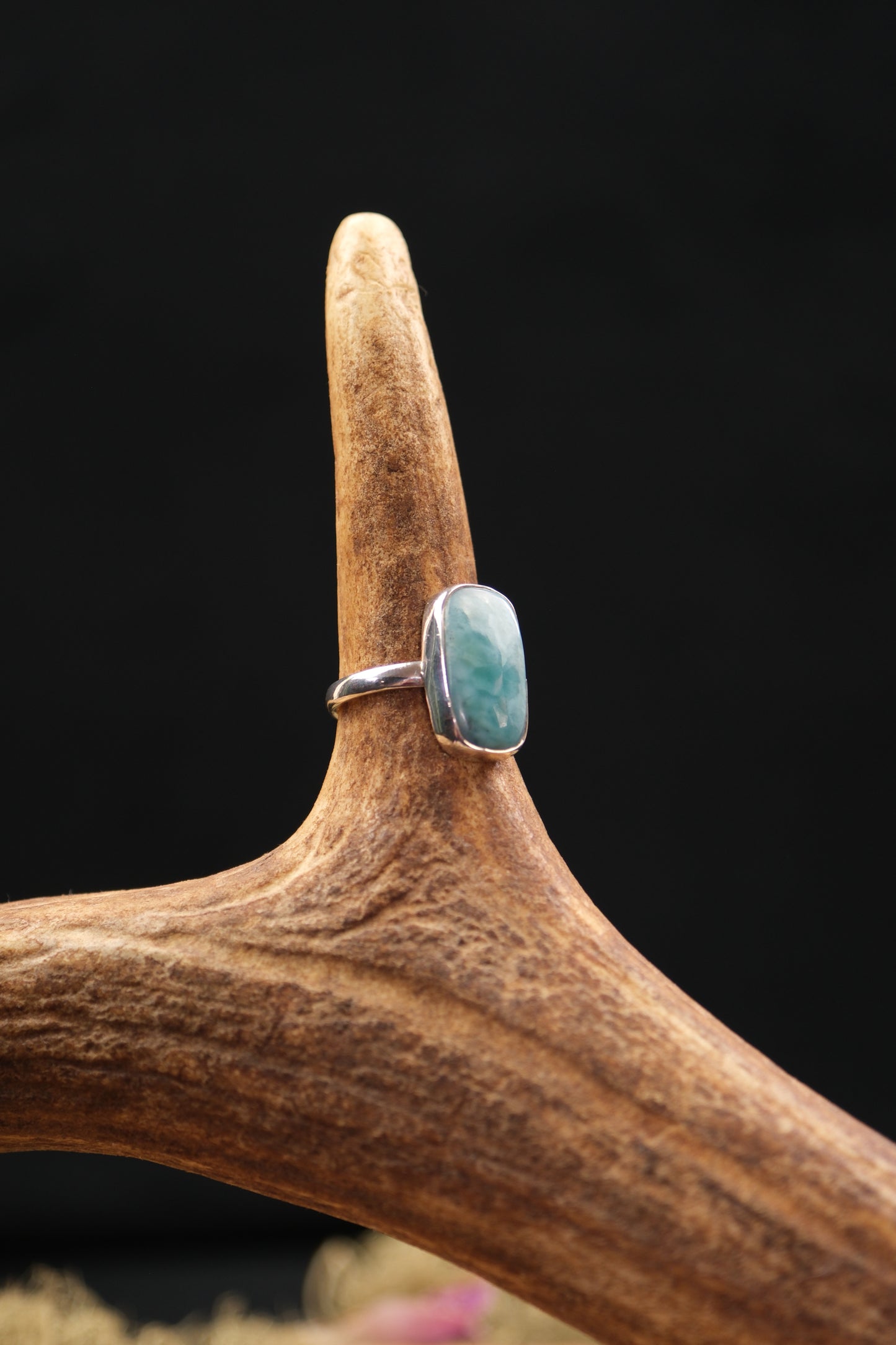 Larimar Sterling Silver Ring