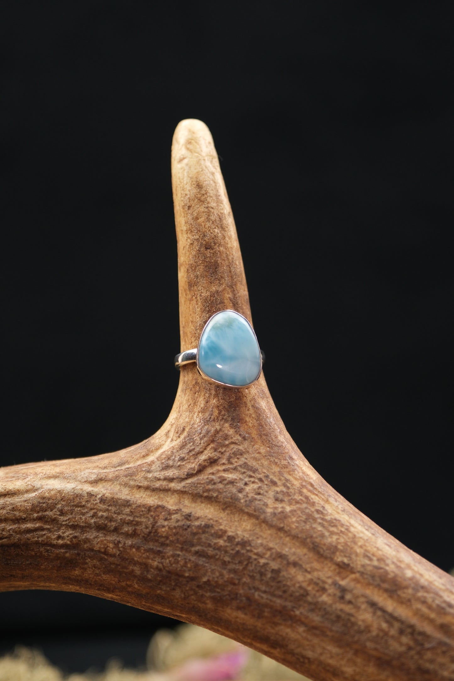 Larimar Sterling Silver Ring