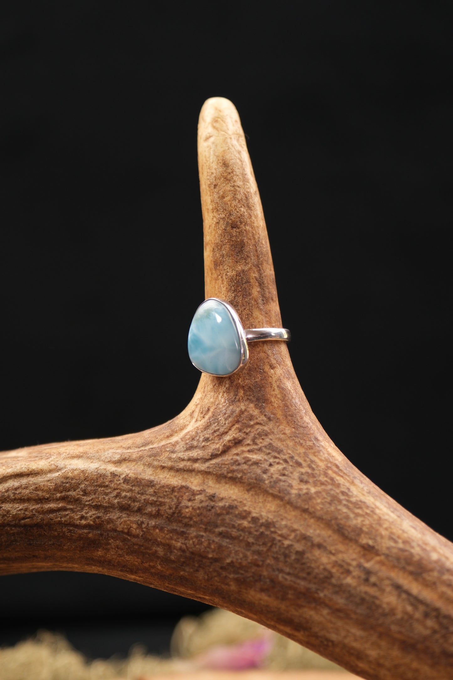 Larimar Sterling Silver Ring