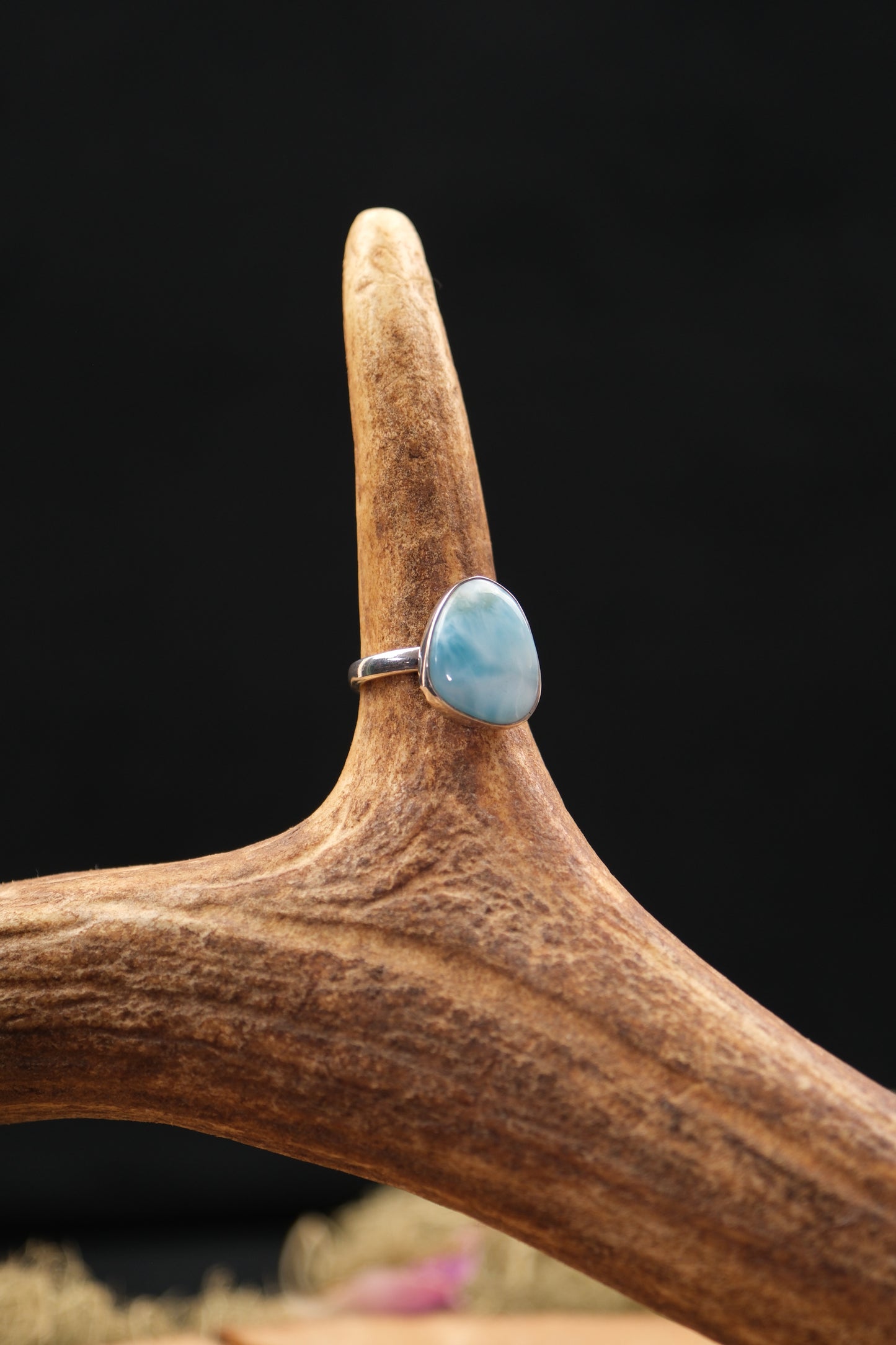 Larimar Sterling Silver Ring