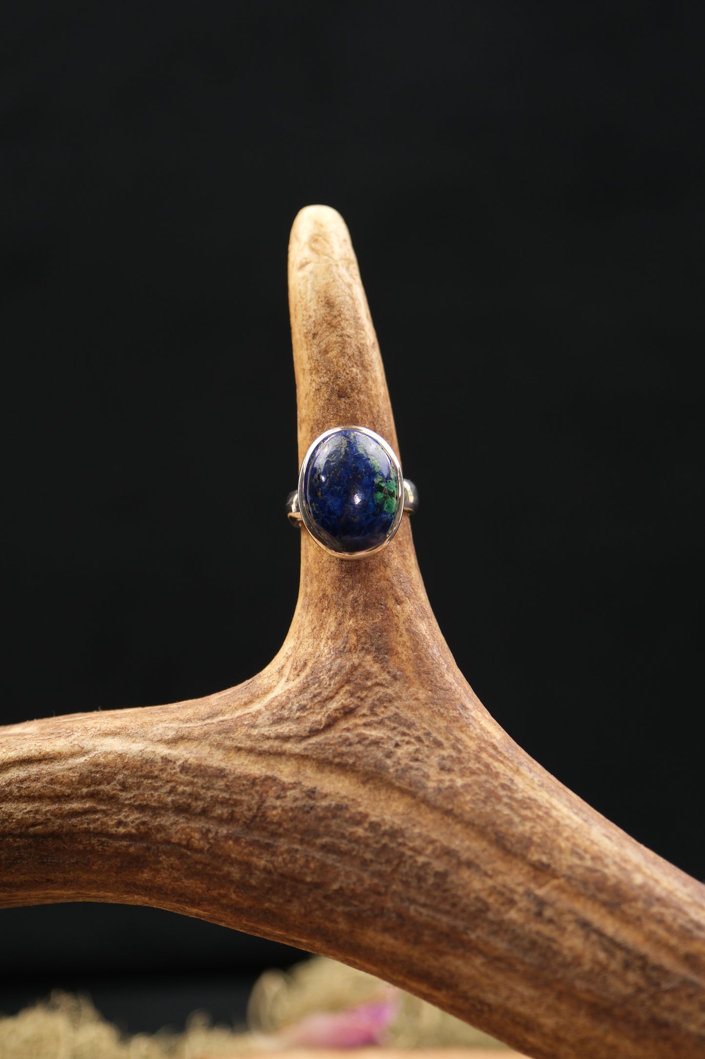 Azurite Malachite Sterling Silver Ring
