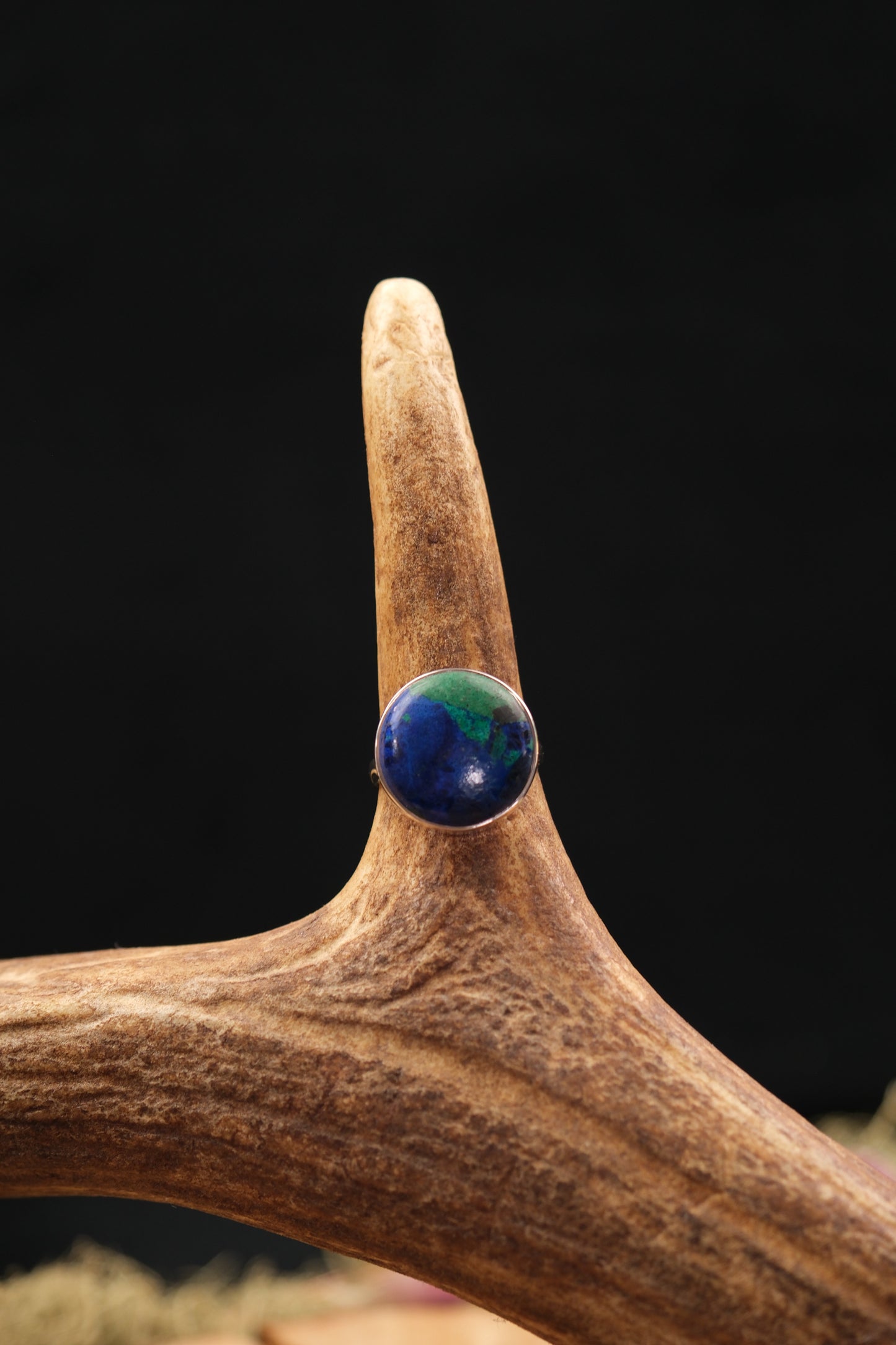 Azurite Malachite Sterling Silver Ring