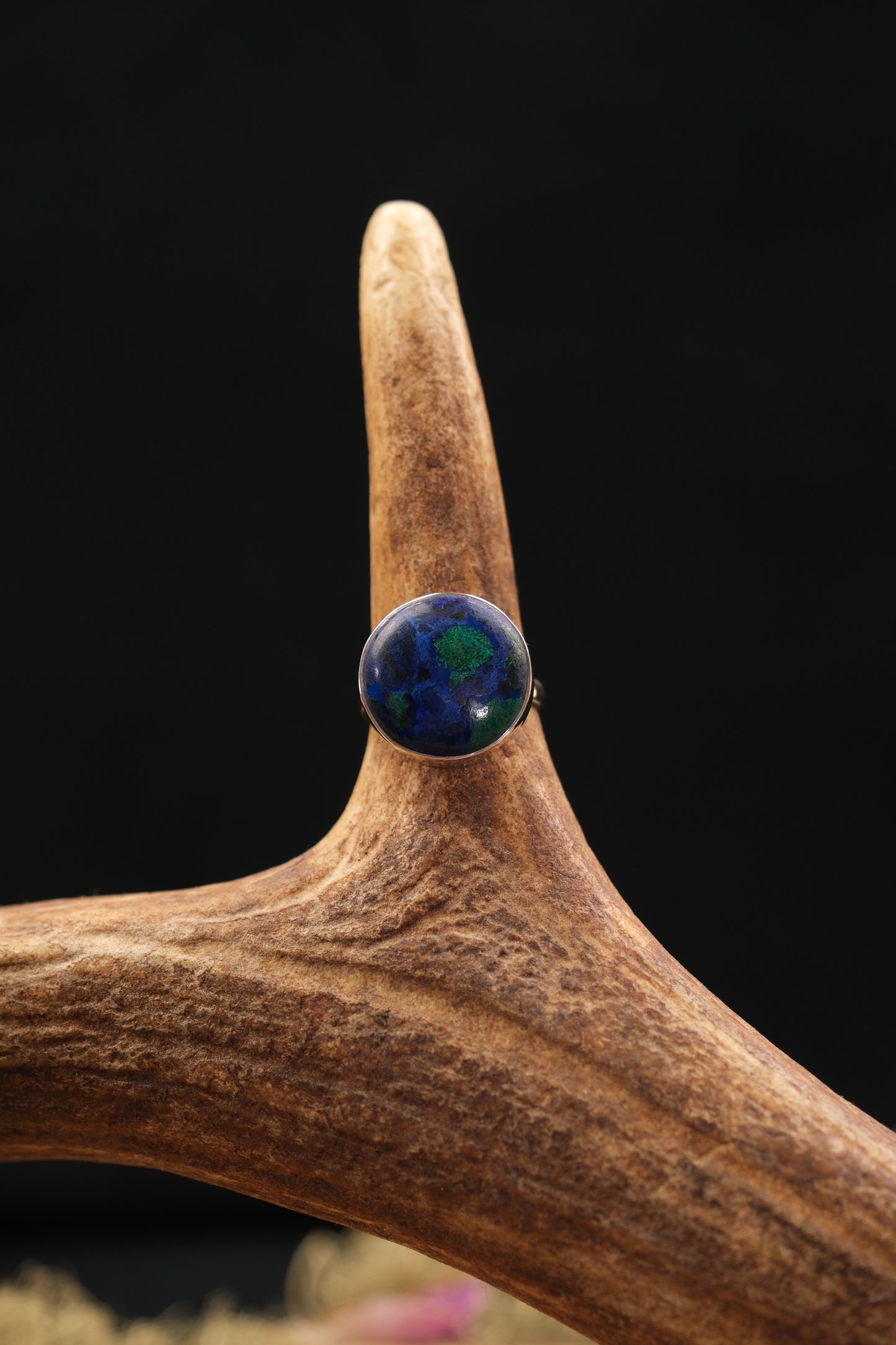 Azurite Malachite Sterling Silver Ring