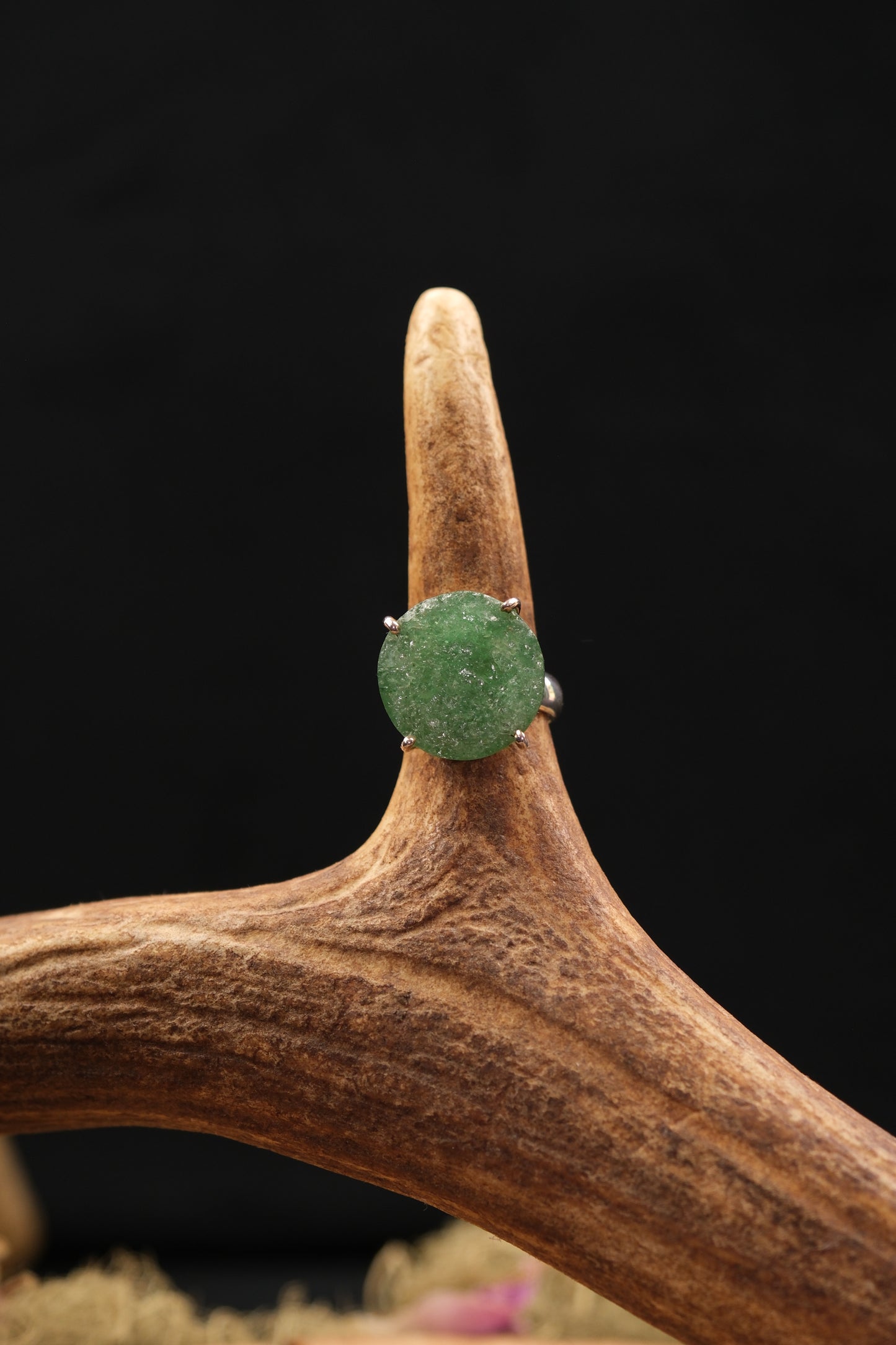 Green Aventurine Statement Ring