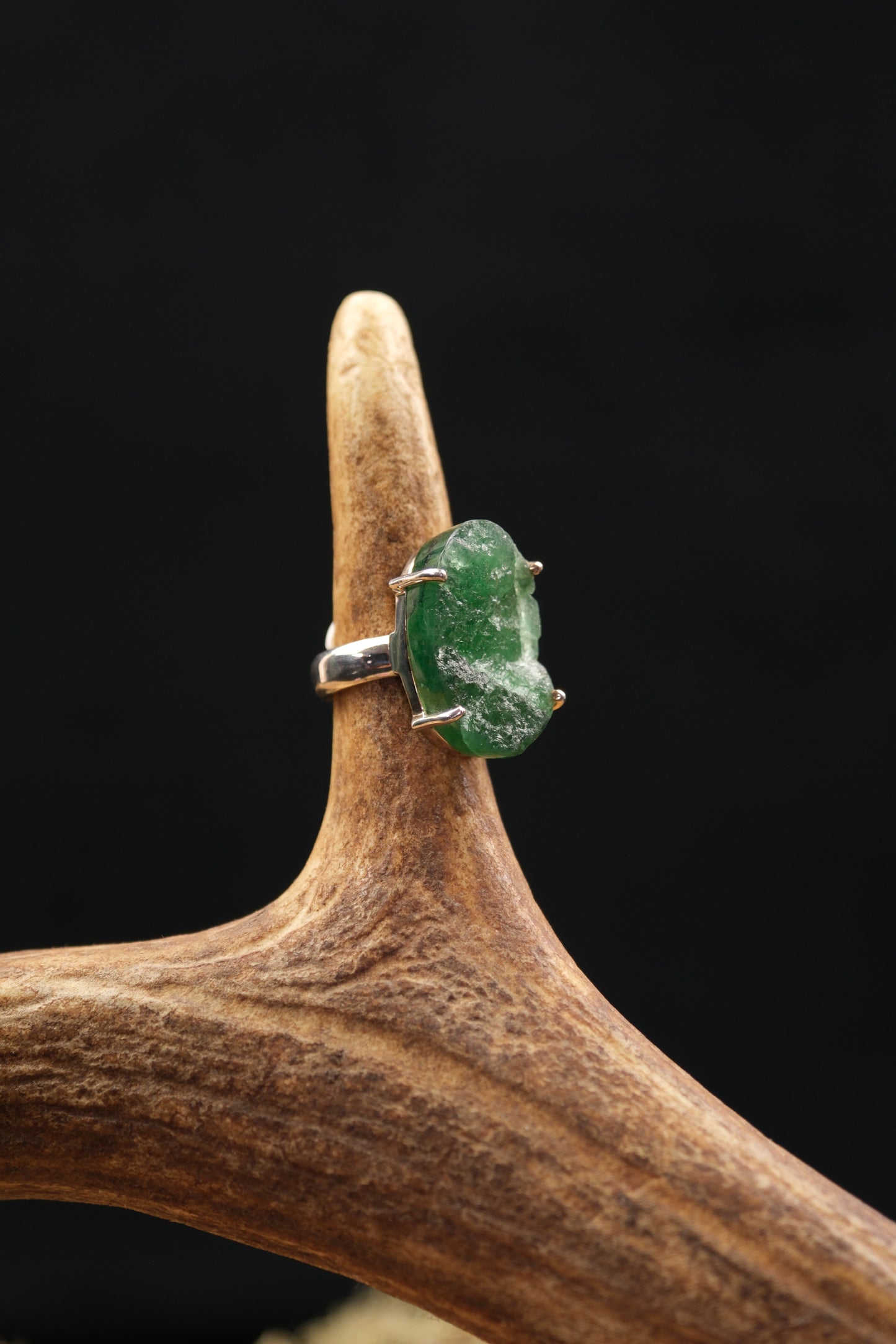 Green Aventurine Statement Ring