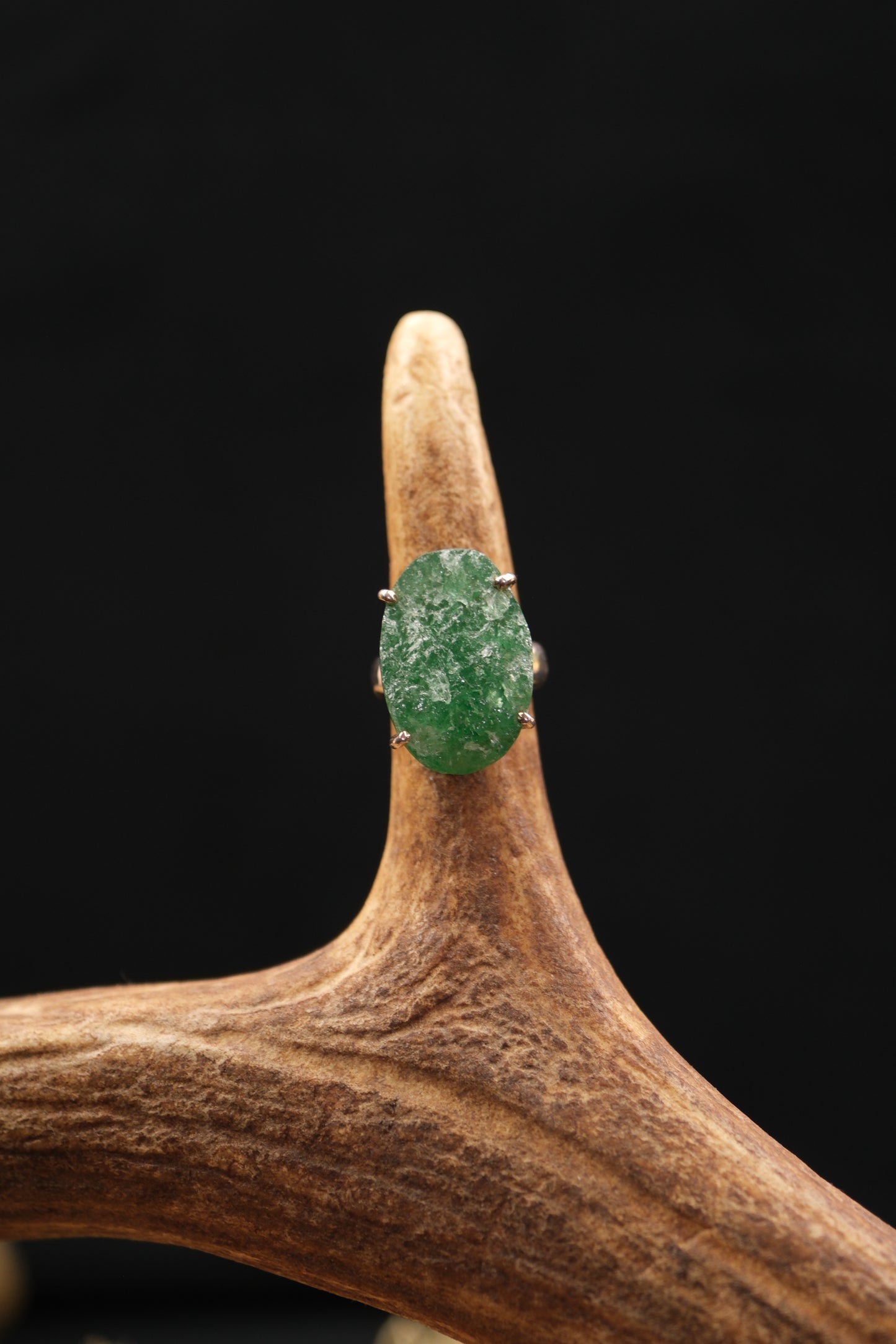 Green Aventurine Raw Ring