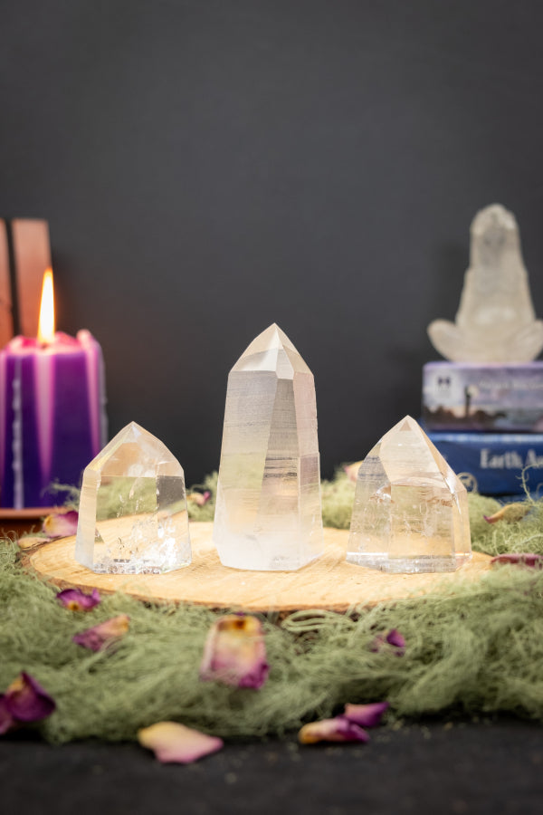 Lemurian Crystal Point, A crystal for starseeds, healers and lightworkers, Connect to Higher Realms, Ancient wisdom crystal, Rainbow gem