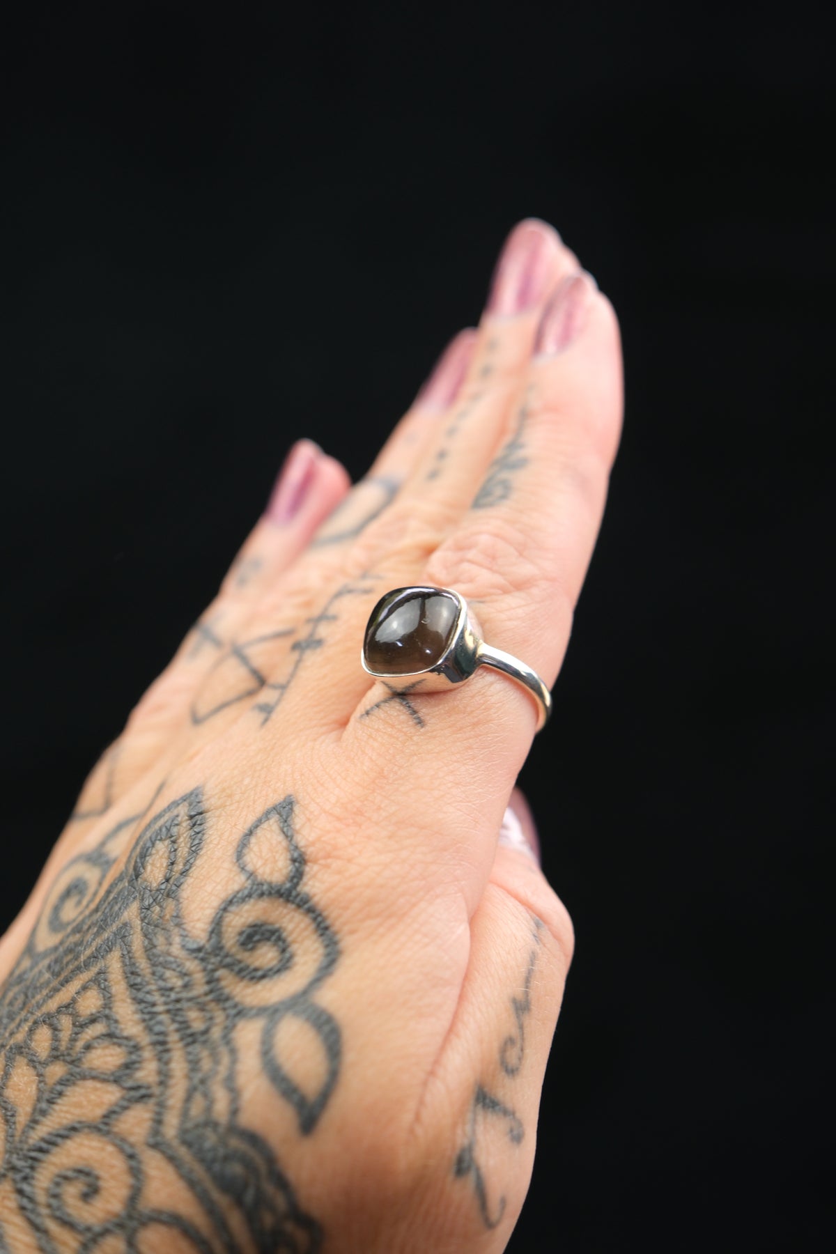 Agni Manitite Sterling Silver Ring