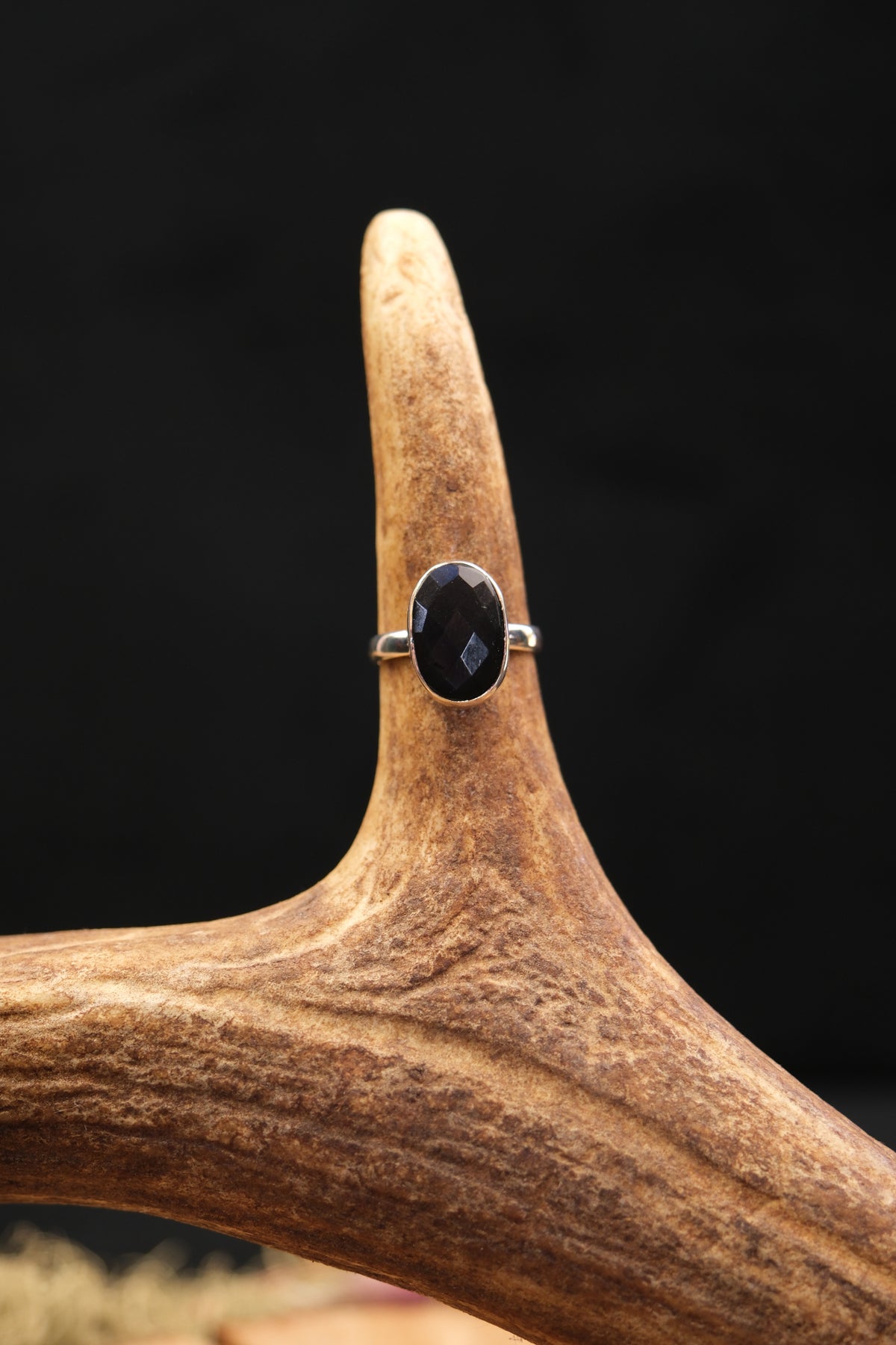 Faceted Labradorite Sterling Silver Ring