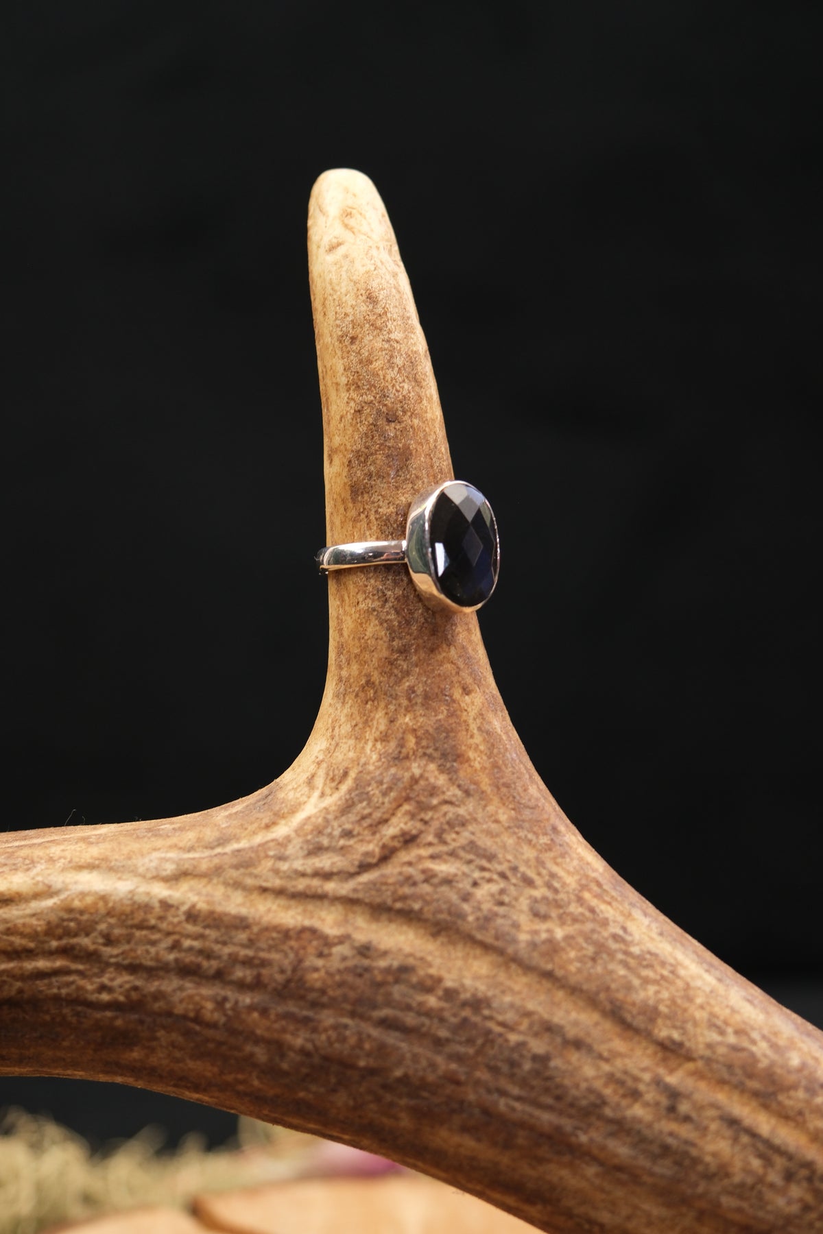 Faceted Labradorite Sterling Silver Ring