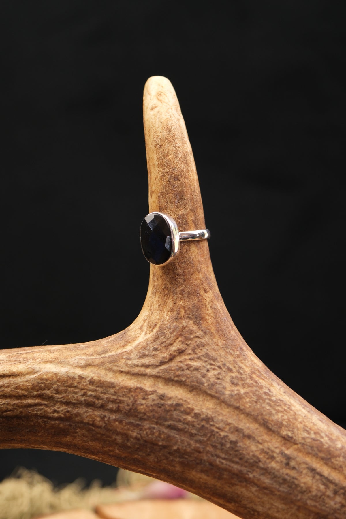 Faceted Labradorite Sterling Silver Ring
