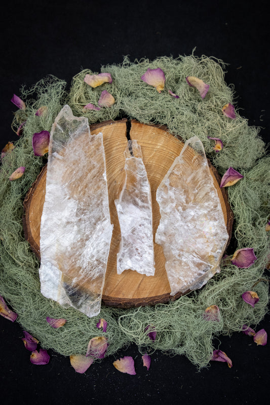Rare Golden Etched Selenite Crystal, Natural Light Code Stone, Unique High Vibration Gem for Spiritual Awakening and Healing