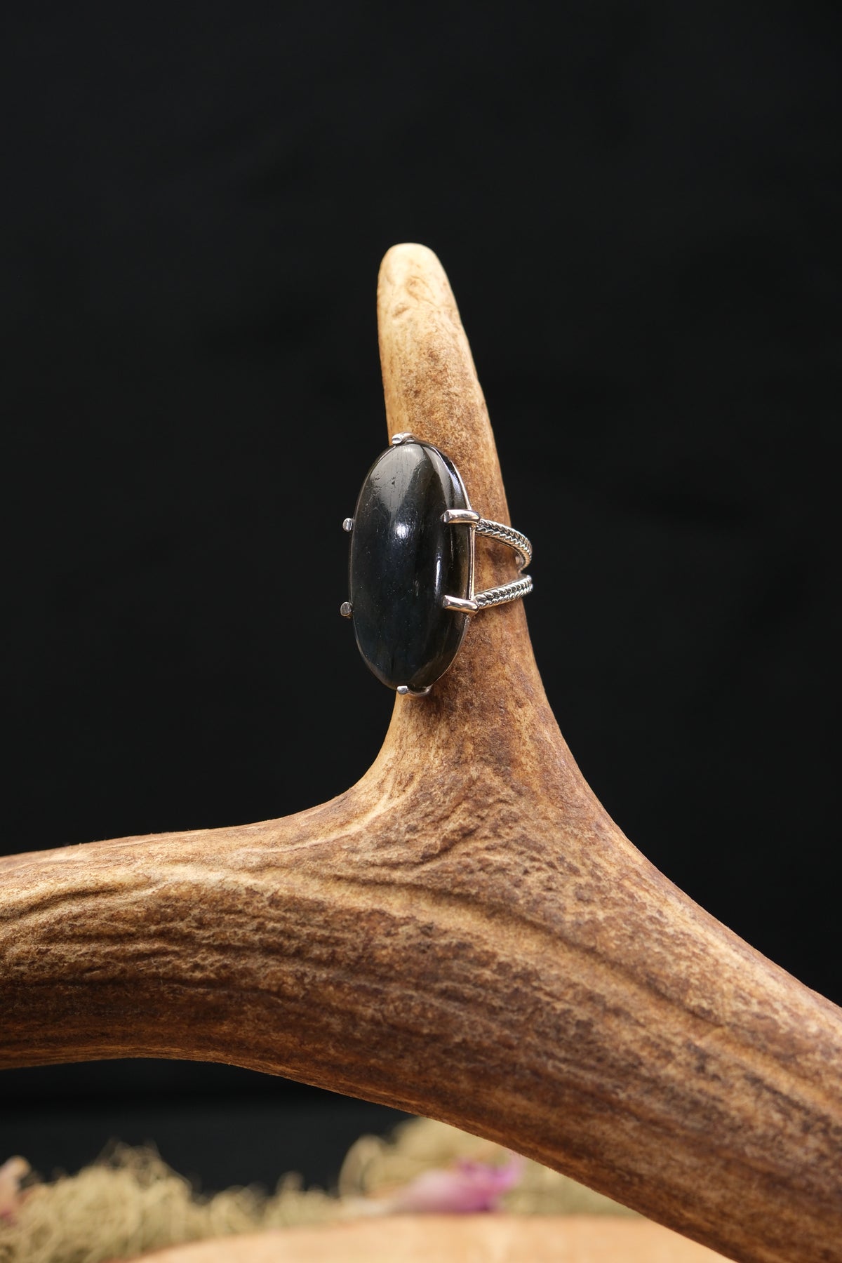 Labradorite Statement Sterling Silver Ring