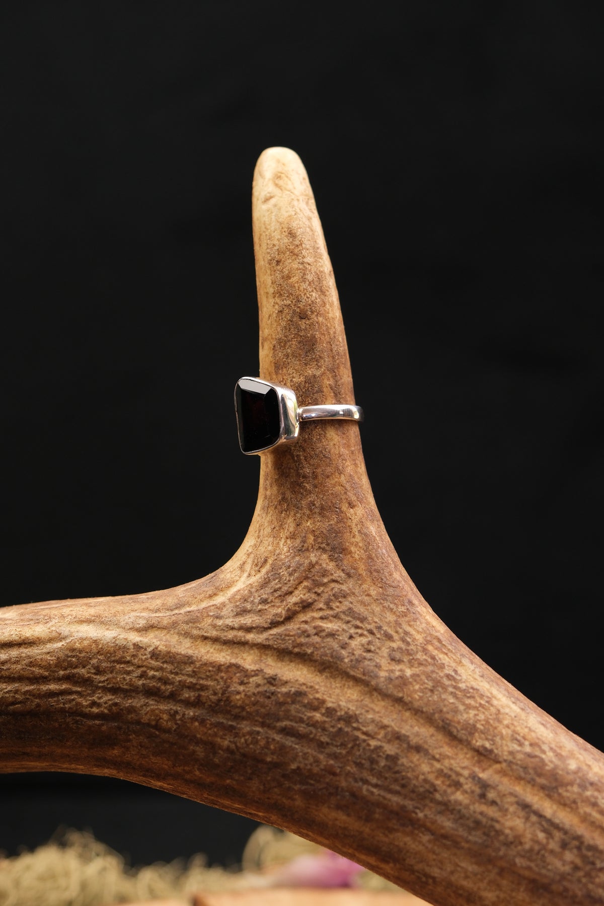 Deep Red Garnet Ring