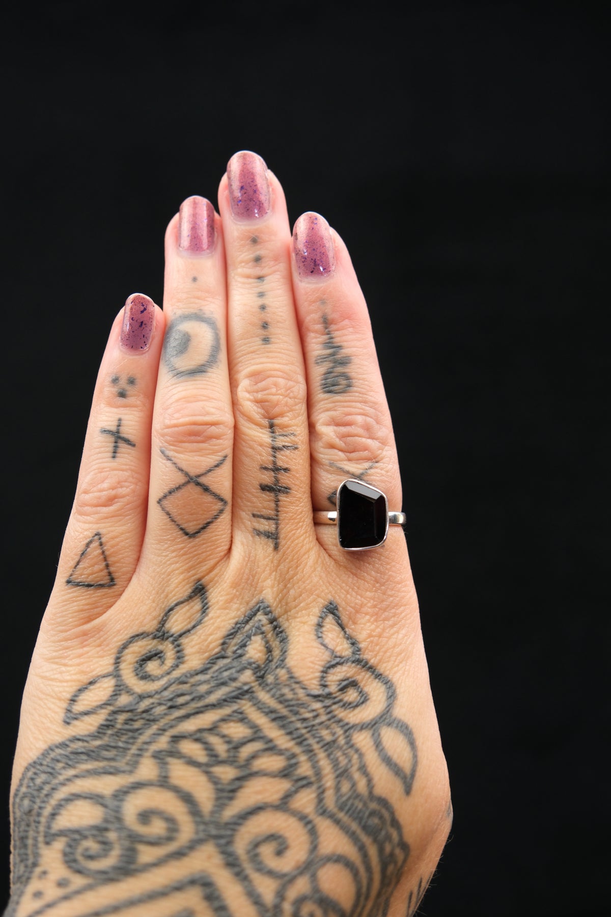 Deep Red Garnet Ring
