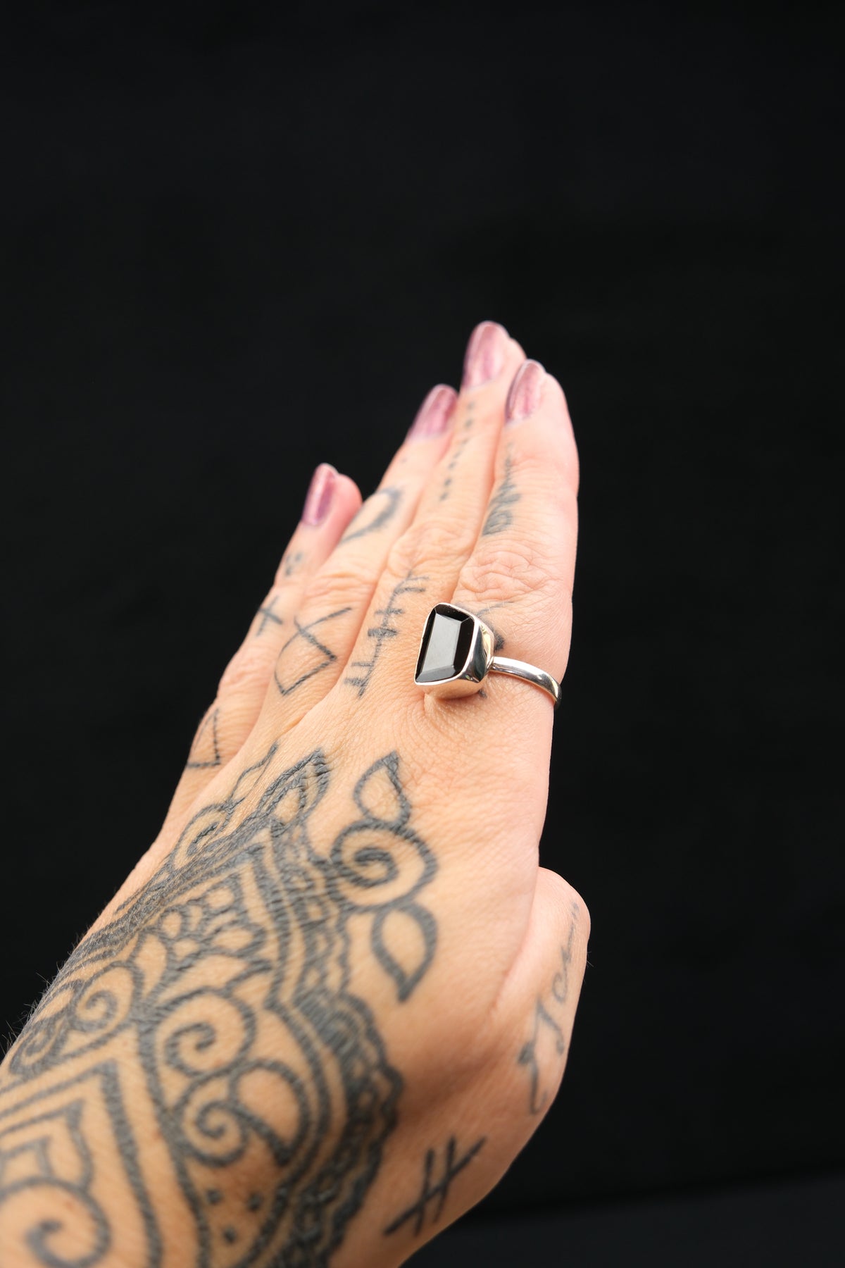 Deep Red Garnet Ring