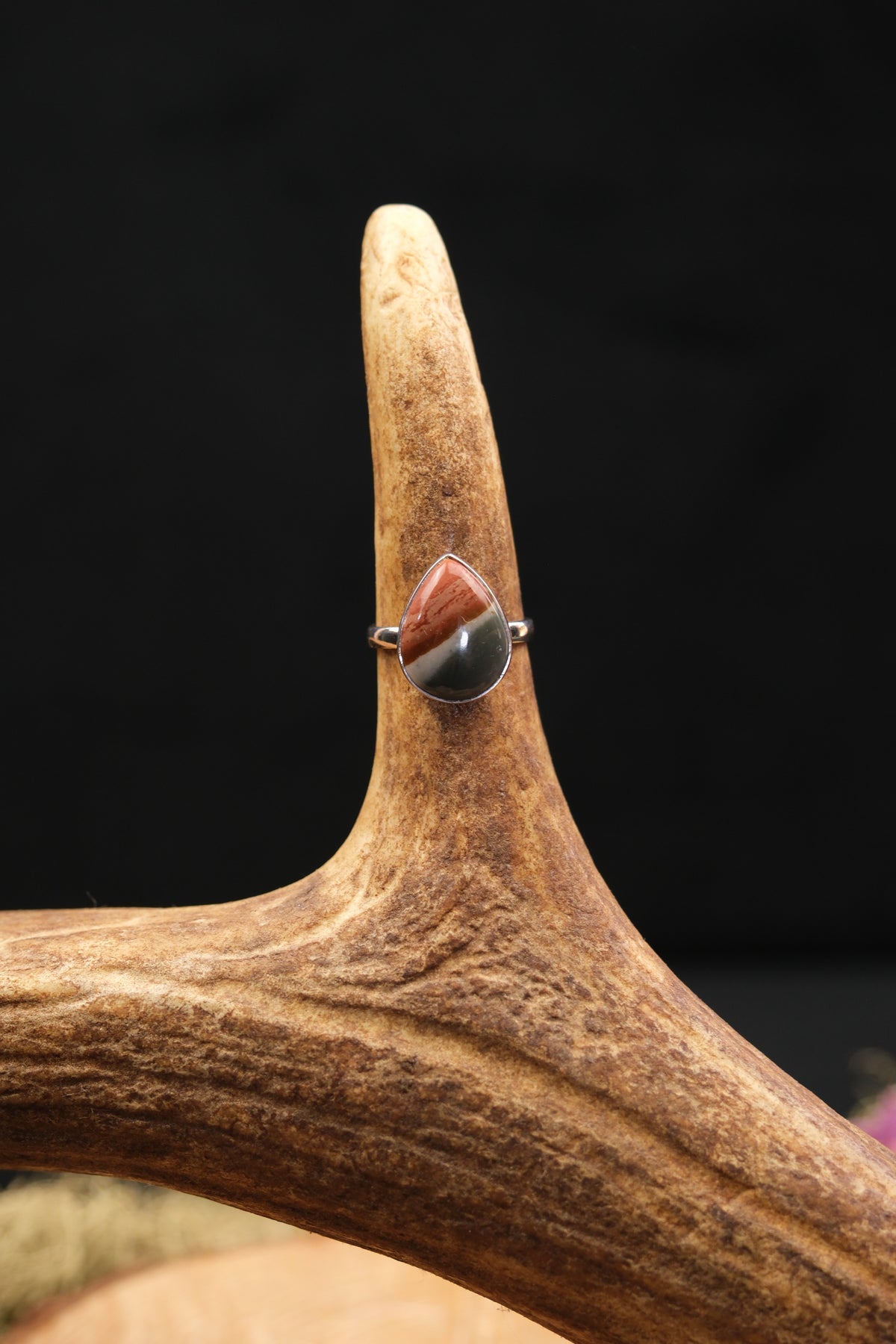 Polychrome Jasper Sterling Silver Ring