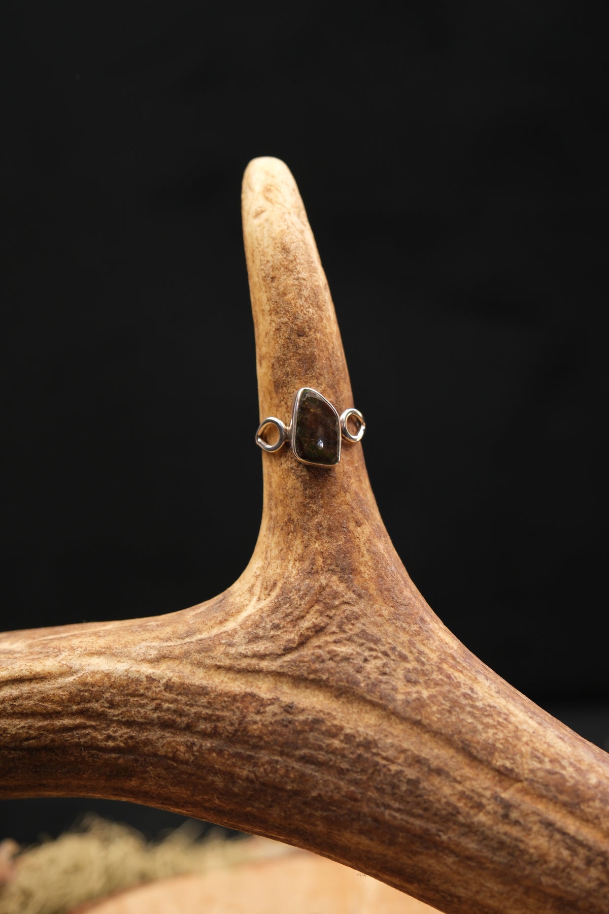Ammolite Sterling Silver Ring