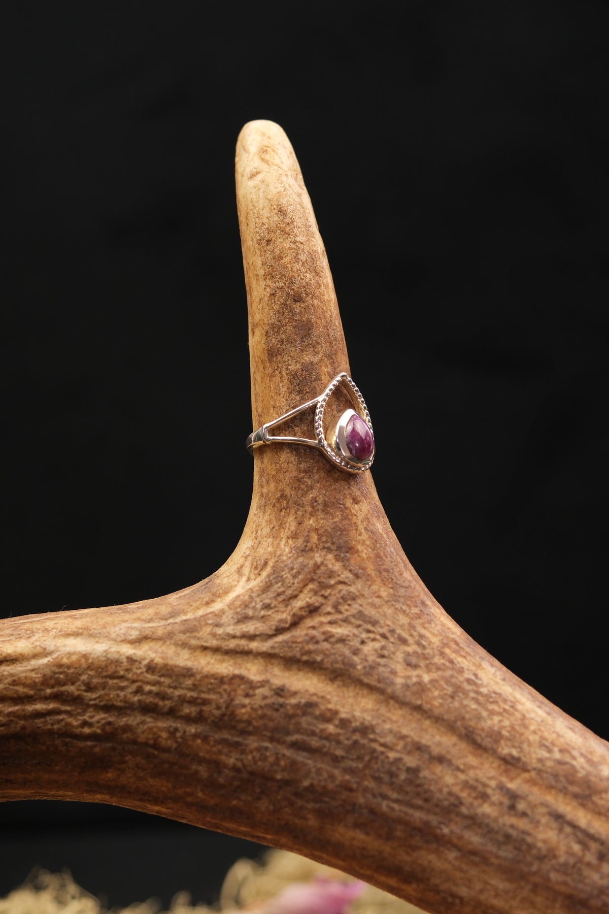 Ruby Sterling Silver Ring