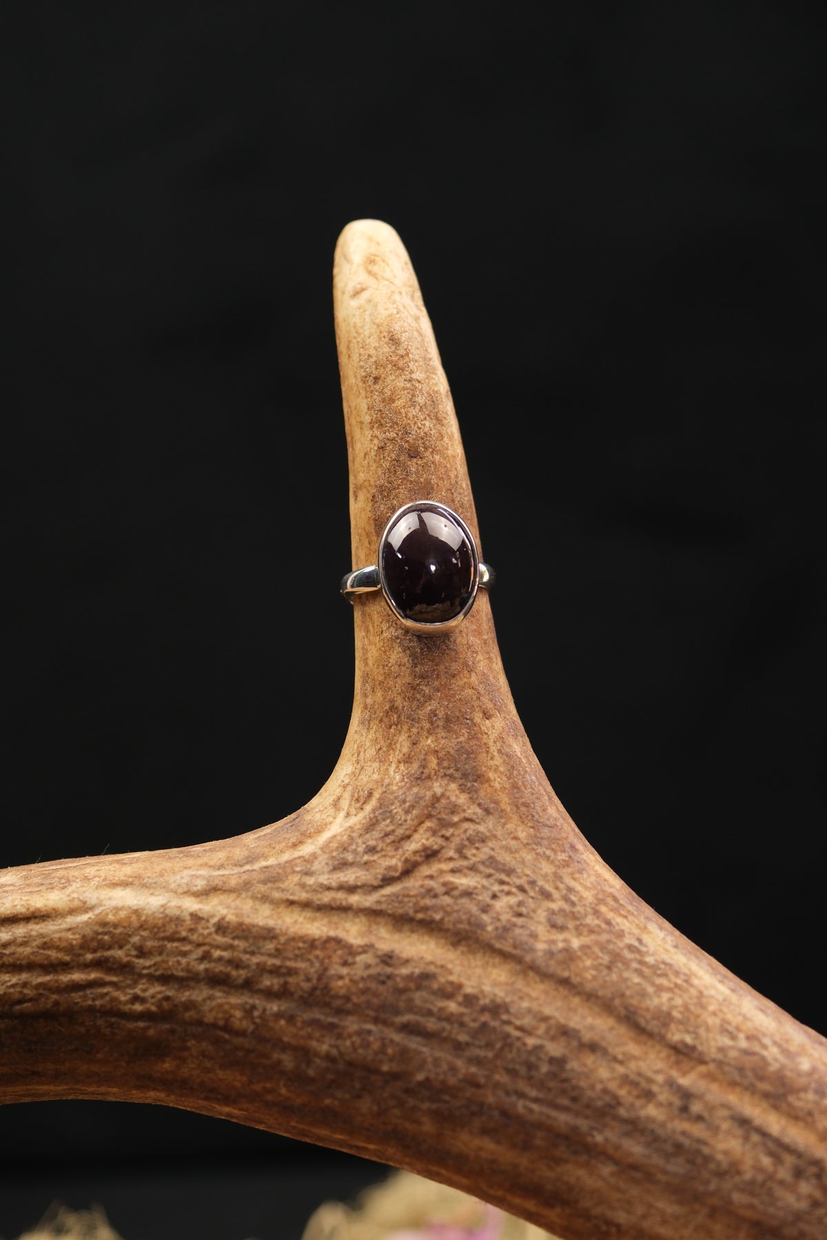 Star Garnet Sterling Silver Ring