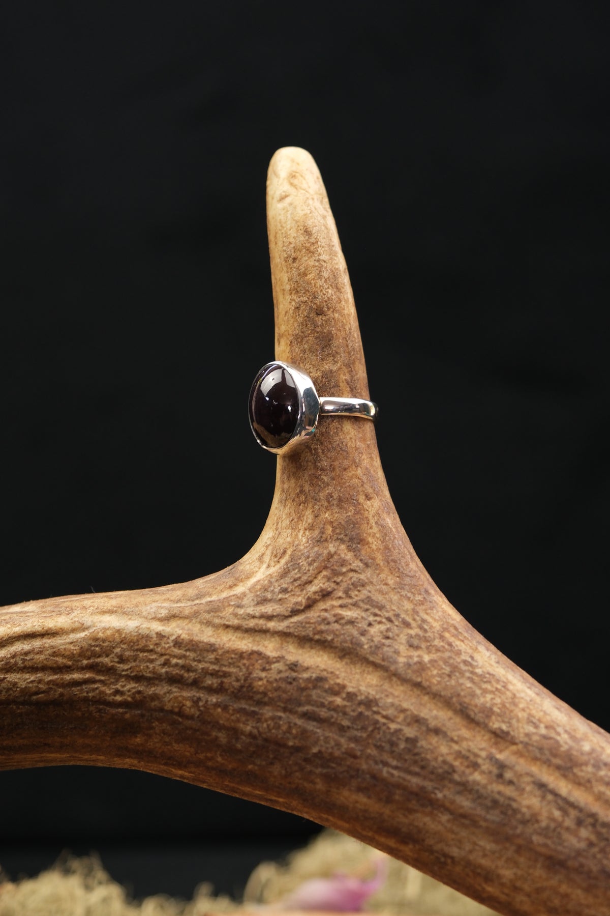 Star Garnet Sterling Silver Ring