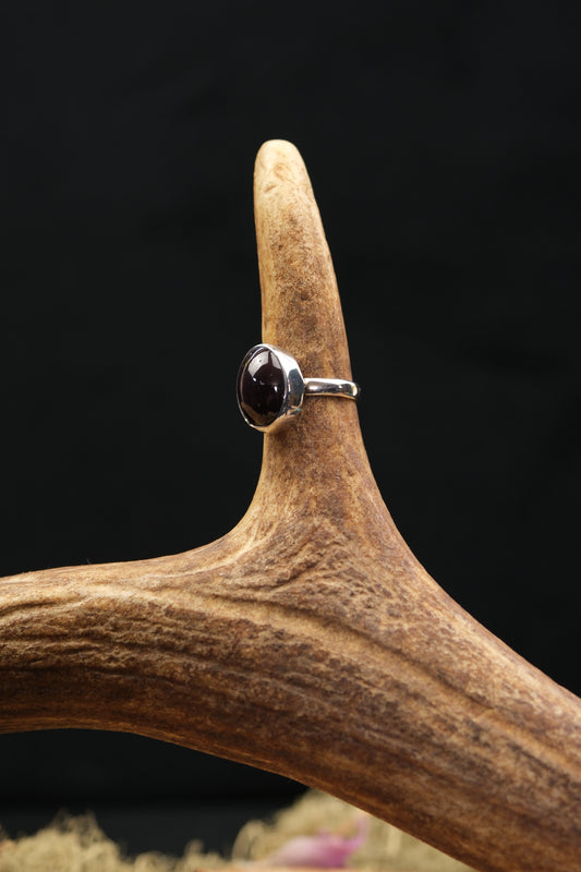 Star Garnet Sterling Silver Ring