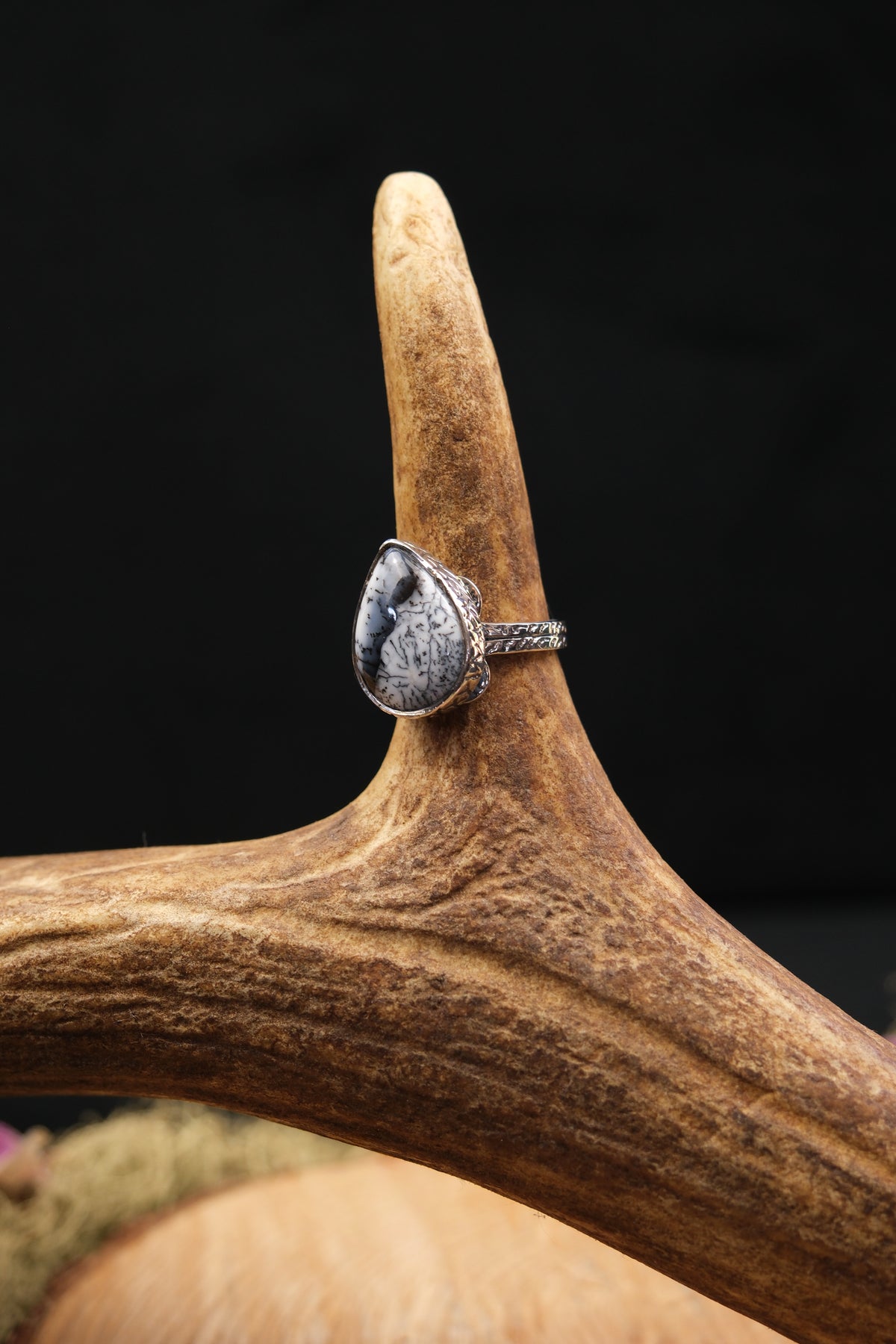Merlinite Sterling Silver Ring