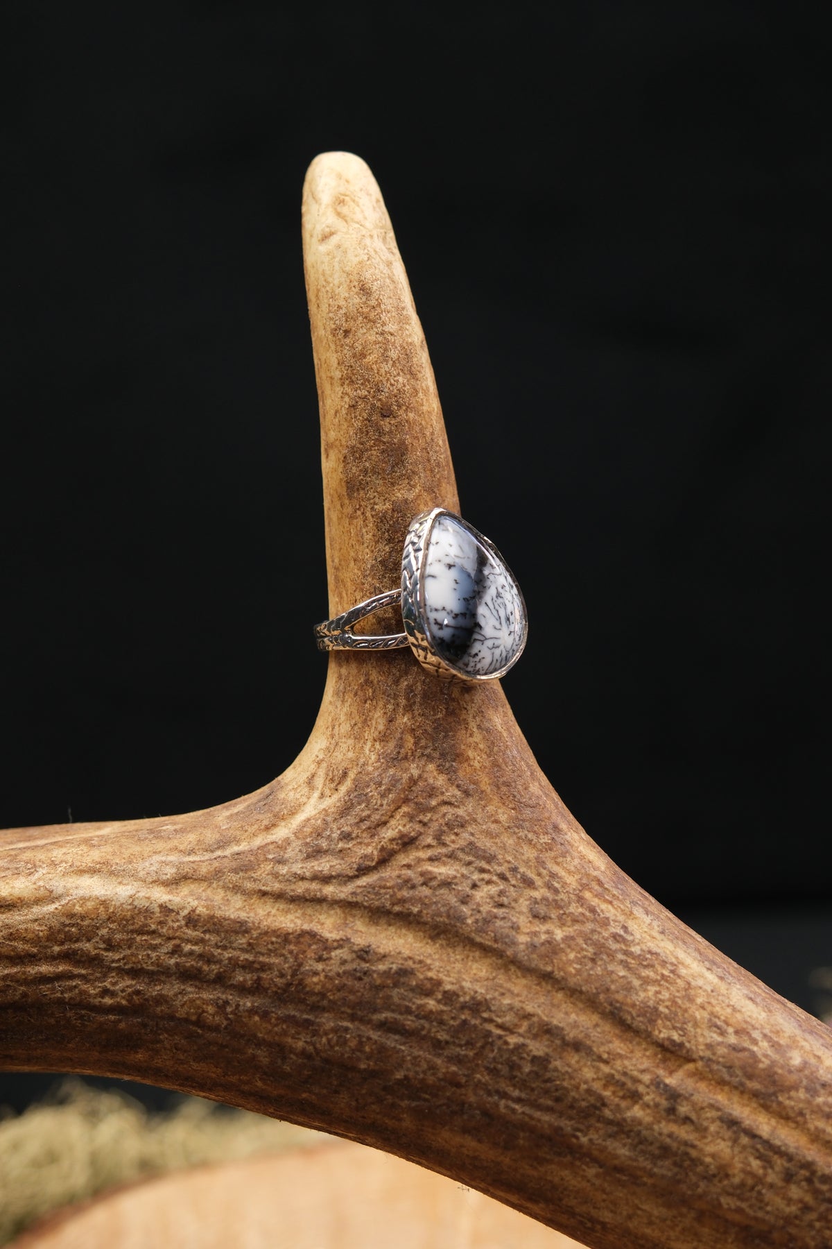 Merlinite Sterling Silver Ring