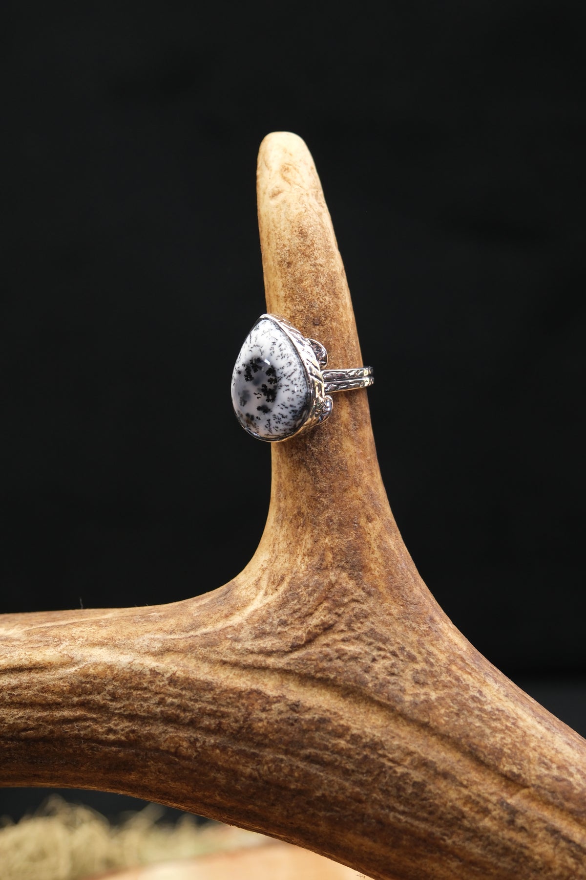 Merlinite Sterling Silver Ring