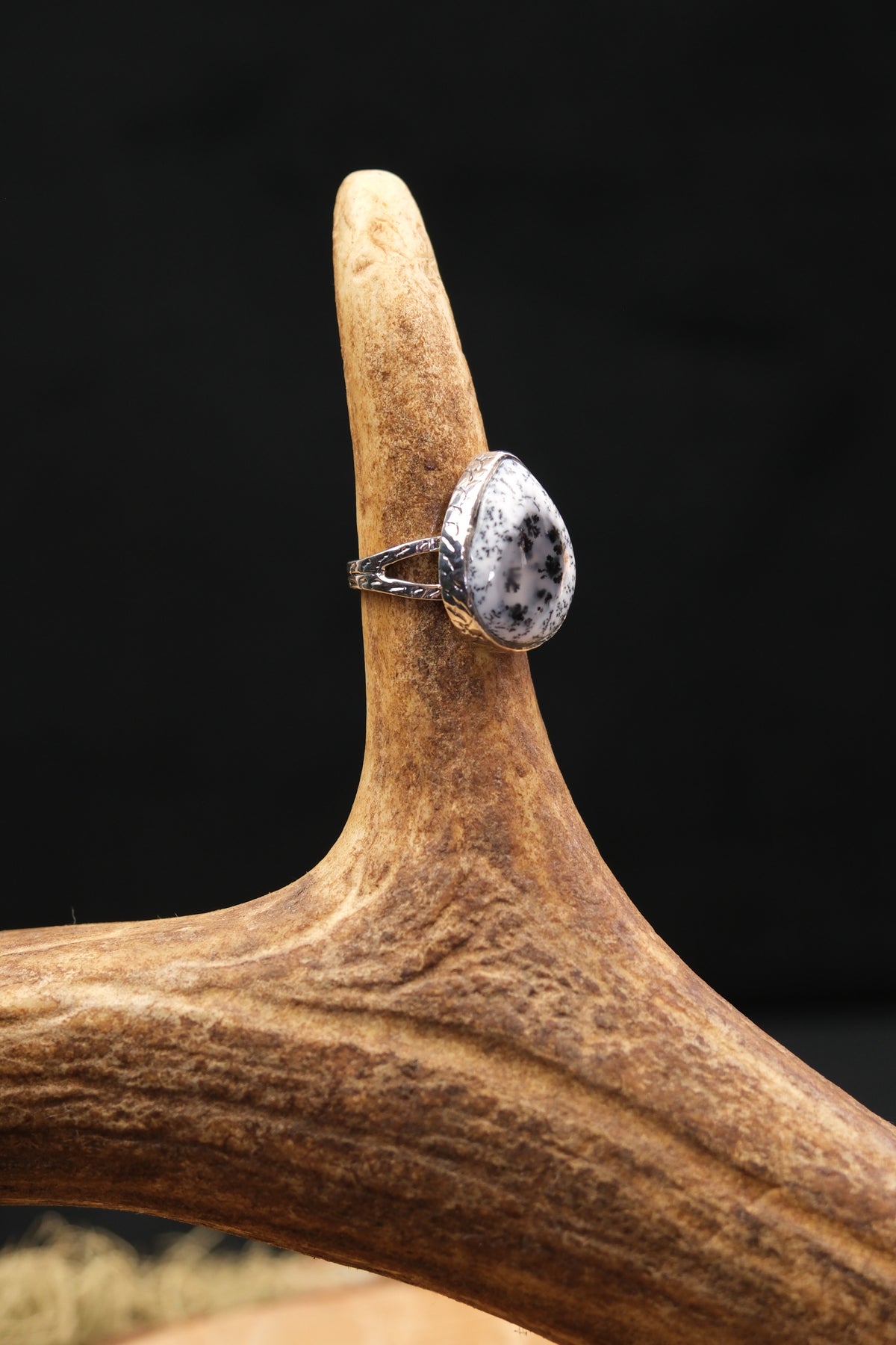 Merlinite Sterling Silver Ring