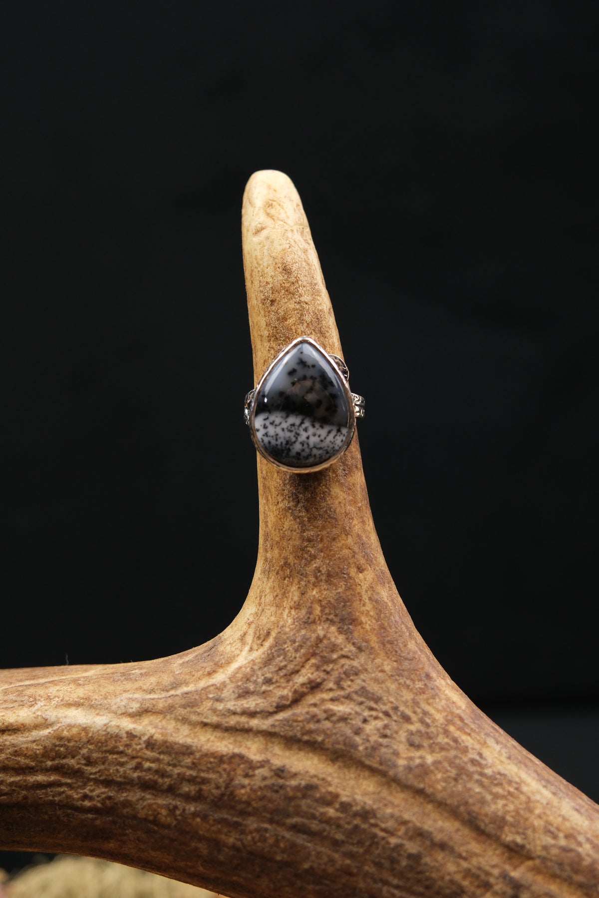 Merlinite Sterling Silver Ring