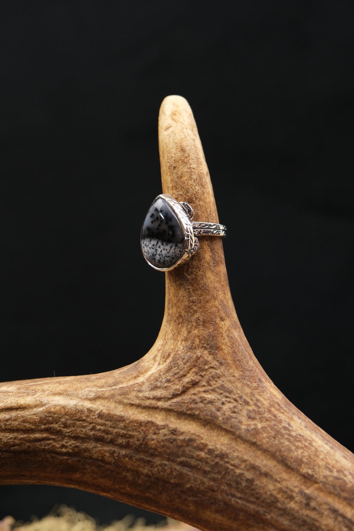 Merlinite Sterling Silver Ring