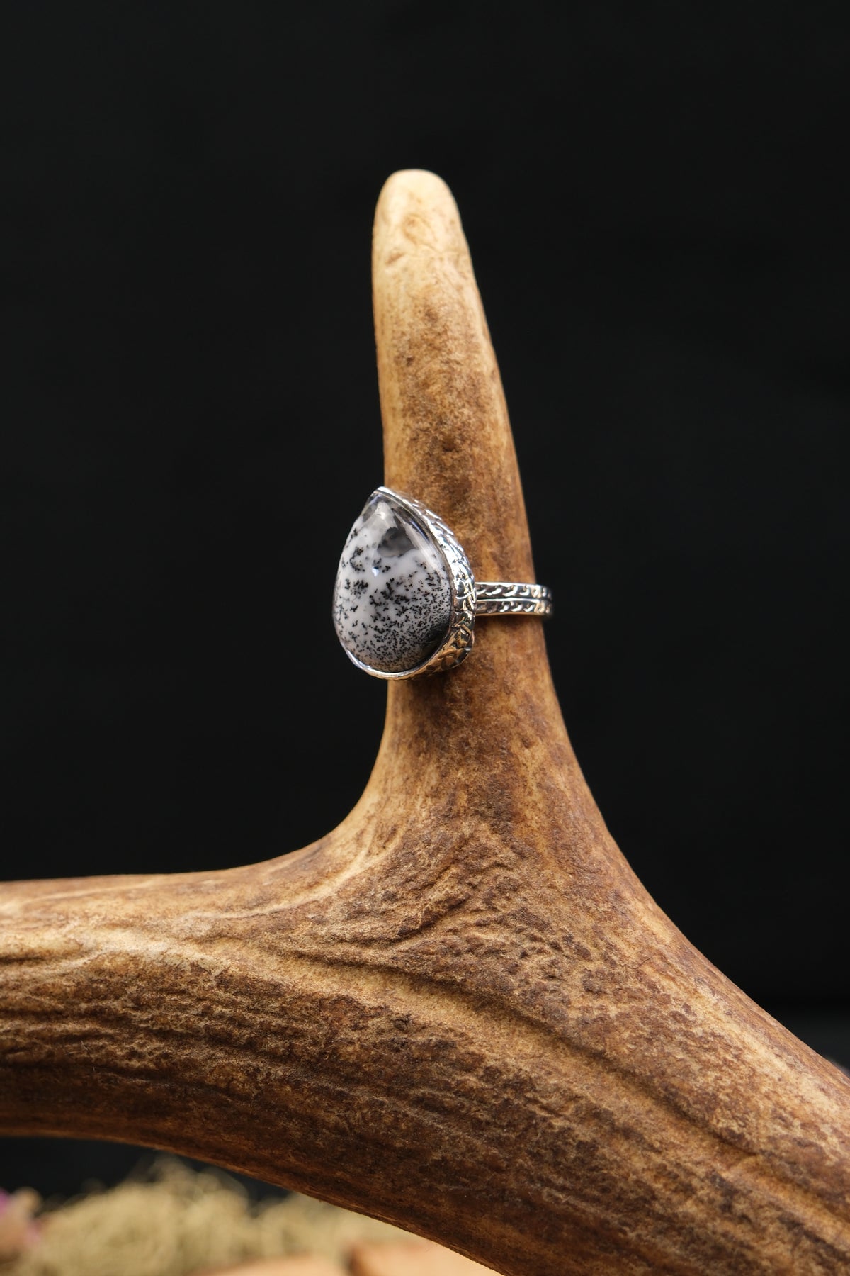 Merlinite Sterling Silver Ring