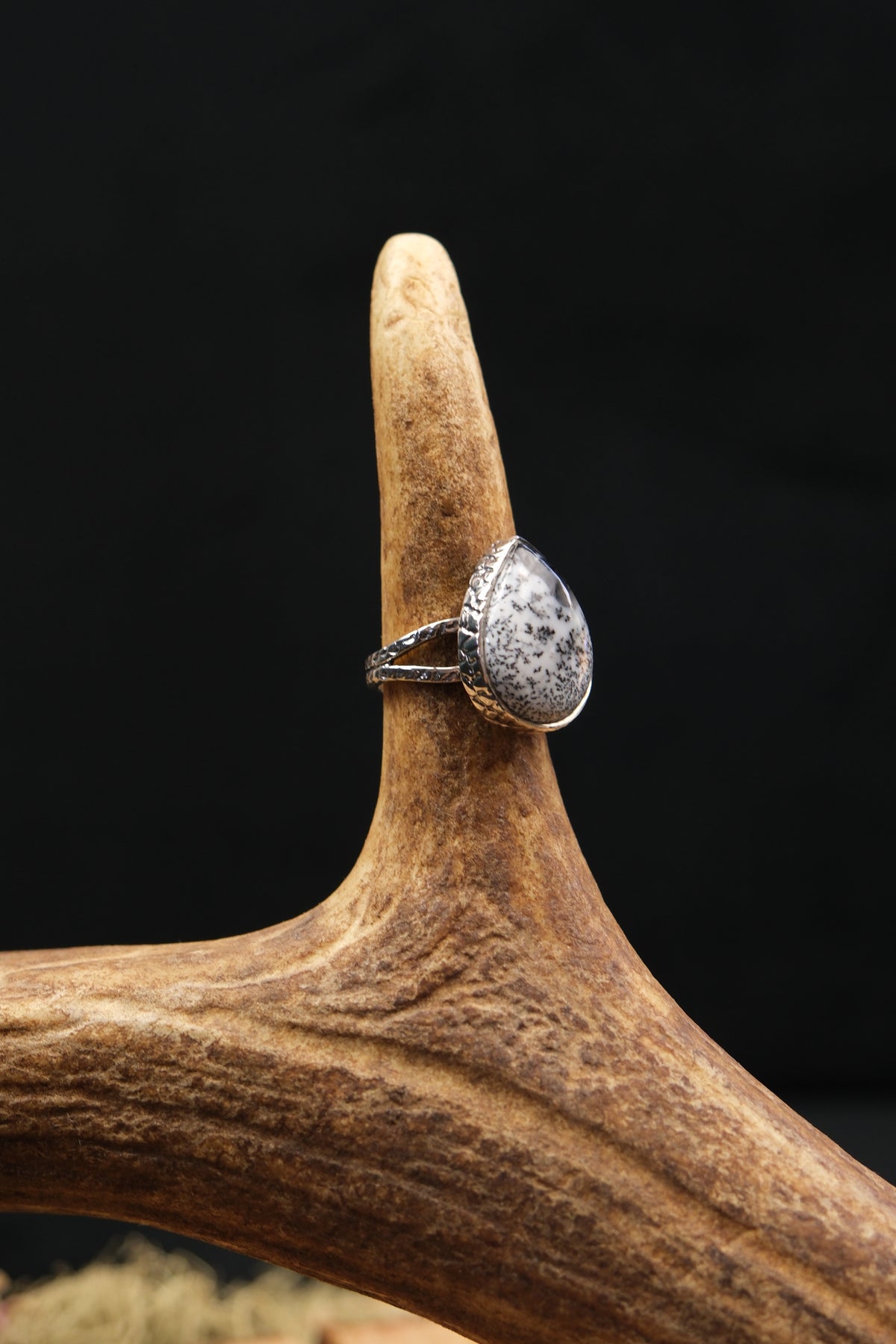 Merlinite Sterling Silver Ring