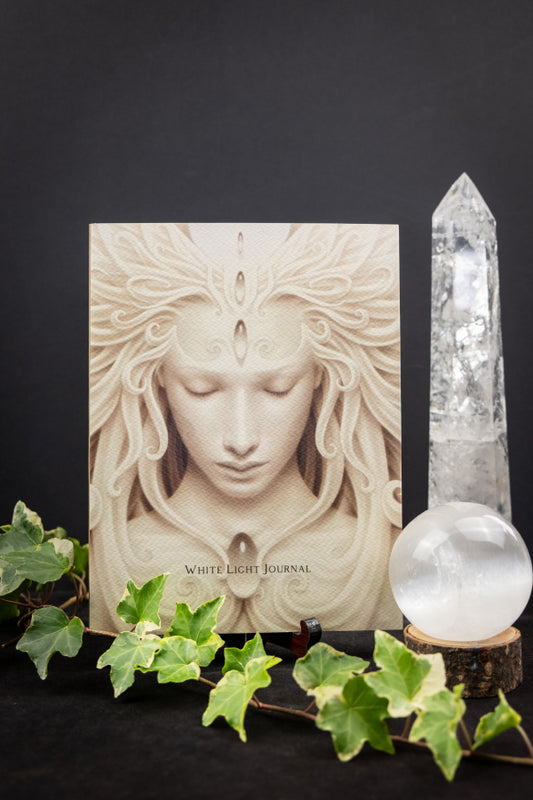 White Light Journal by Alana Fairchild with Artwork by A. Andrew Gonzalez, Sacred Voice Practices and Healing Inspiration