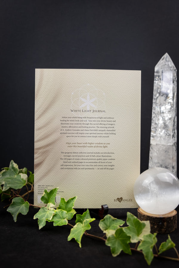 White Light Journal by Alana Fairchild with Artwork by A. Andrew Gonzalez, Sacred Voice Practices and Healing Inspiration