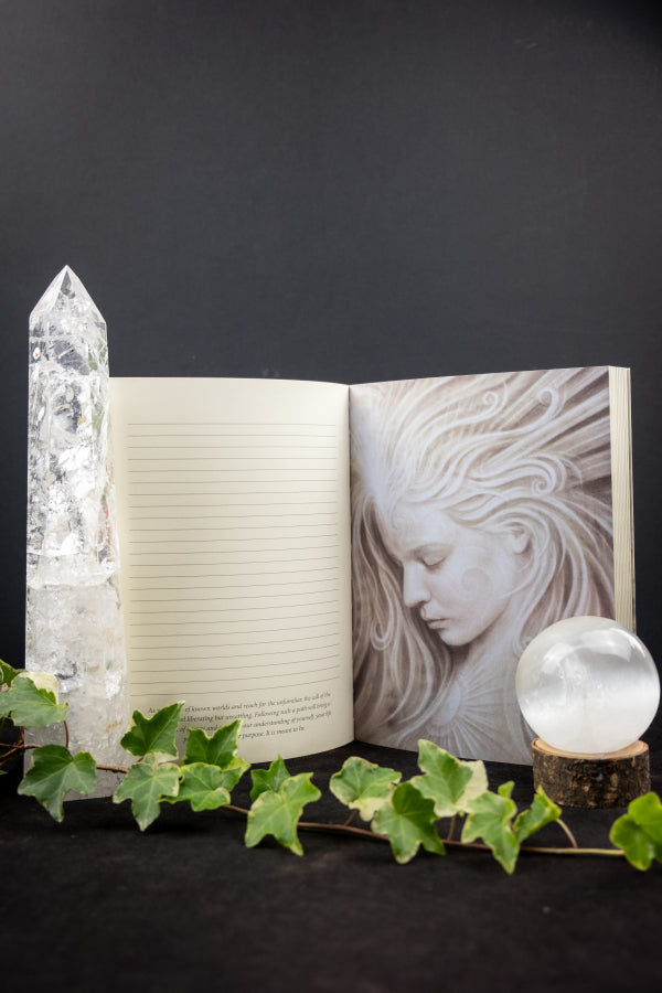 White Light Journal by Alana Fairchild with Artwork by A. Andrew Gonzalez, Sacred Voice Practices and Healing Inspiration