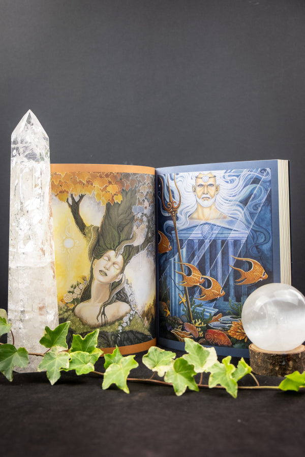 Divinity Journal by Ravynne Phelan, Creative Writing Journal, Artwork with 44 Colour Illustrations, Dreams of Gaia Tarot Artist