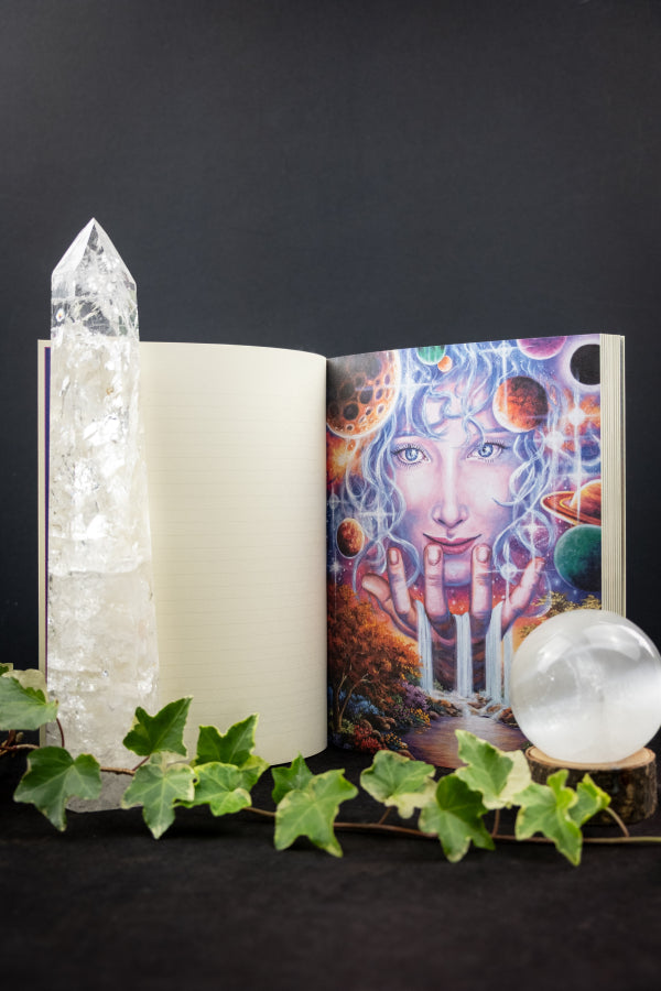 Lightworker Journal, Alana Fairchild, Spiritual Writing Journal, Healing Notebook, Divine Light, Inspiring Artwork, 220 Pages