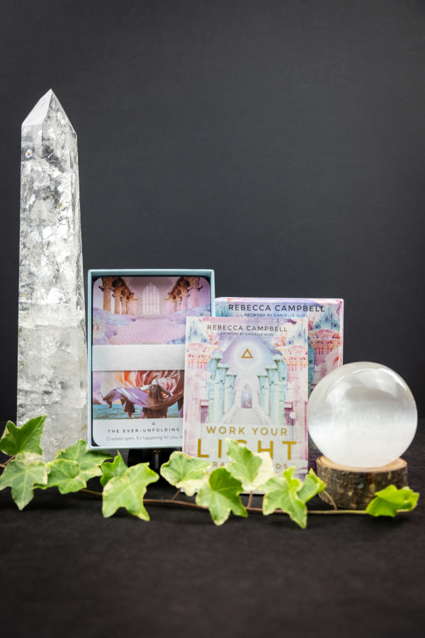 Work Your Light Oracle Cards Deck for Intuition Soul Guidance Spiritual Insight Crystal Yoga Ritual Tool
