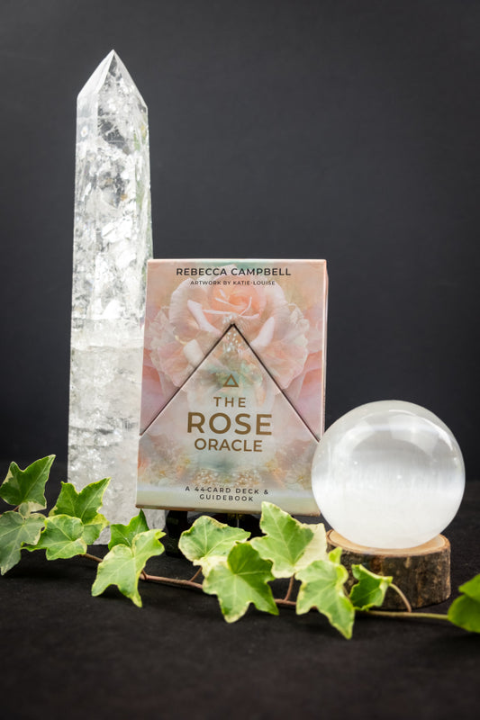 Rose Oracle Card Deck by Rebecca Campbell, Mystical Goddess Wisdom, Healing Rose Energy, 44 Oracle Cards, Spiritual Guidance Tool